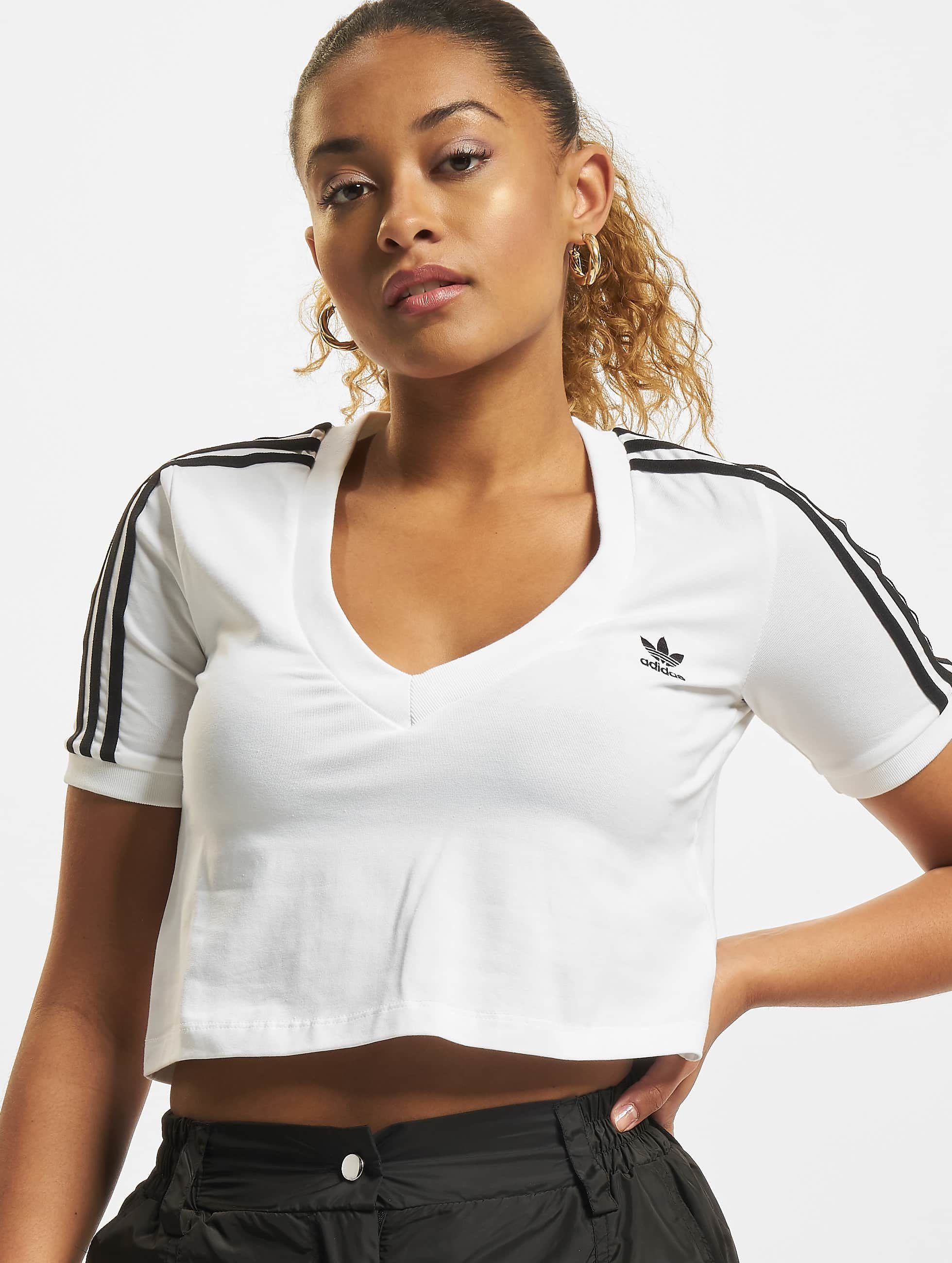 adidas Performance Kurzarmshirt Damen Adidas Originals Cropped T-Shirt  (1-tlg), Stylisches T-Shirt aus angenehmer Baumwollmischung
