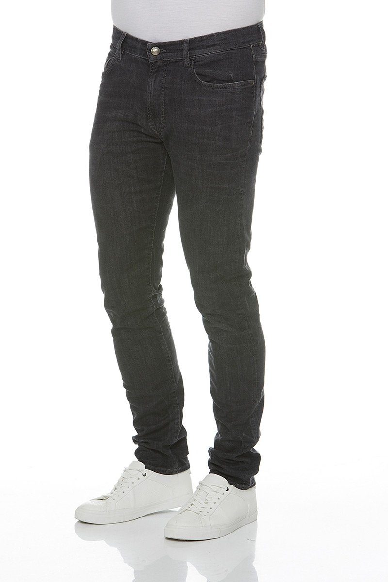 Slim-fit-Jeans slim wunderwerk Steve high black 539 flex