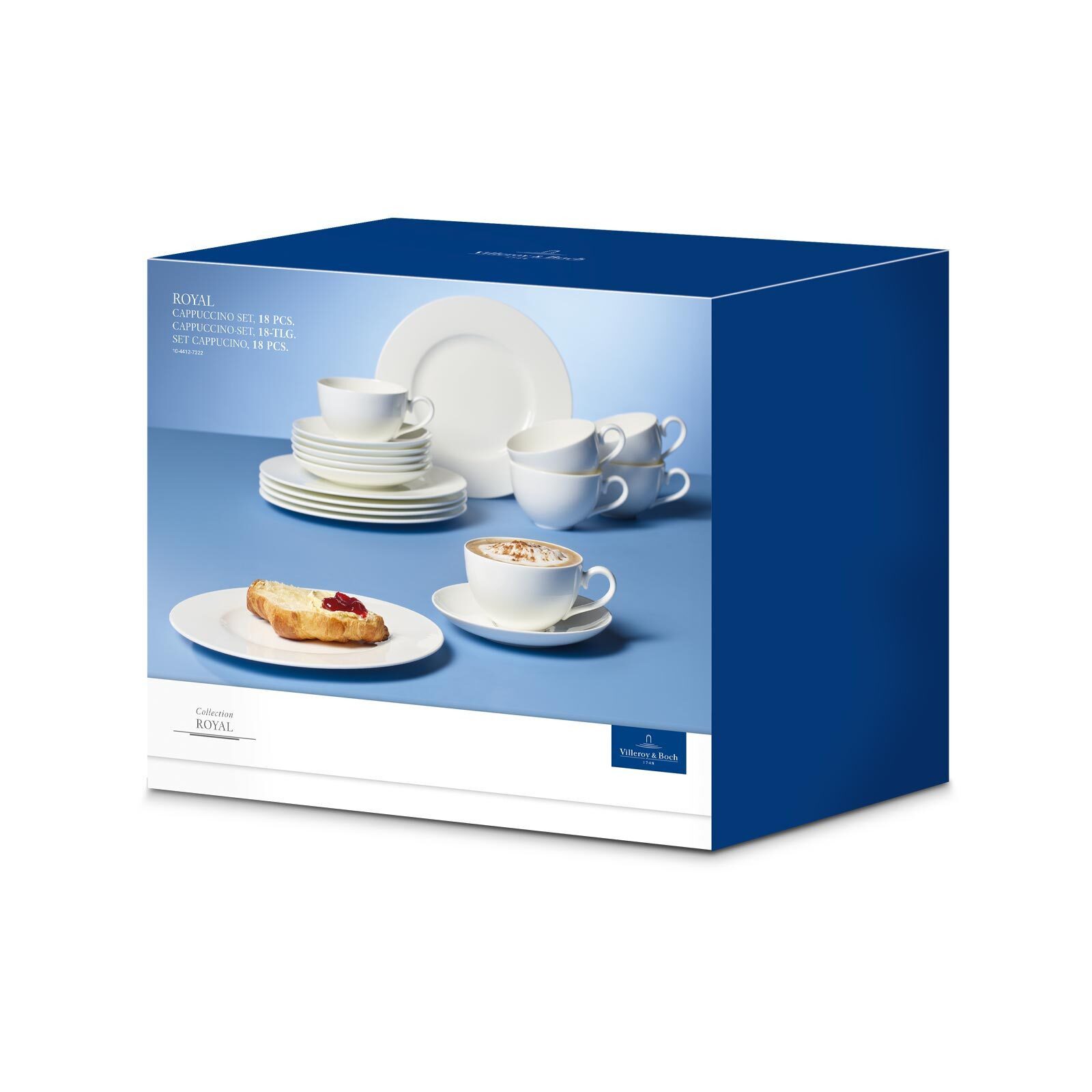 Villeroy & Boch Kaffeeservice Royal Cappucchino-Set 18er Set (18-tlg), 6 Personen, Porzellan
