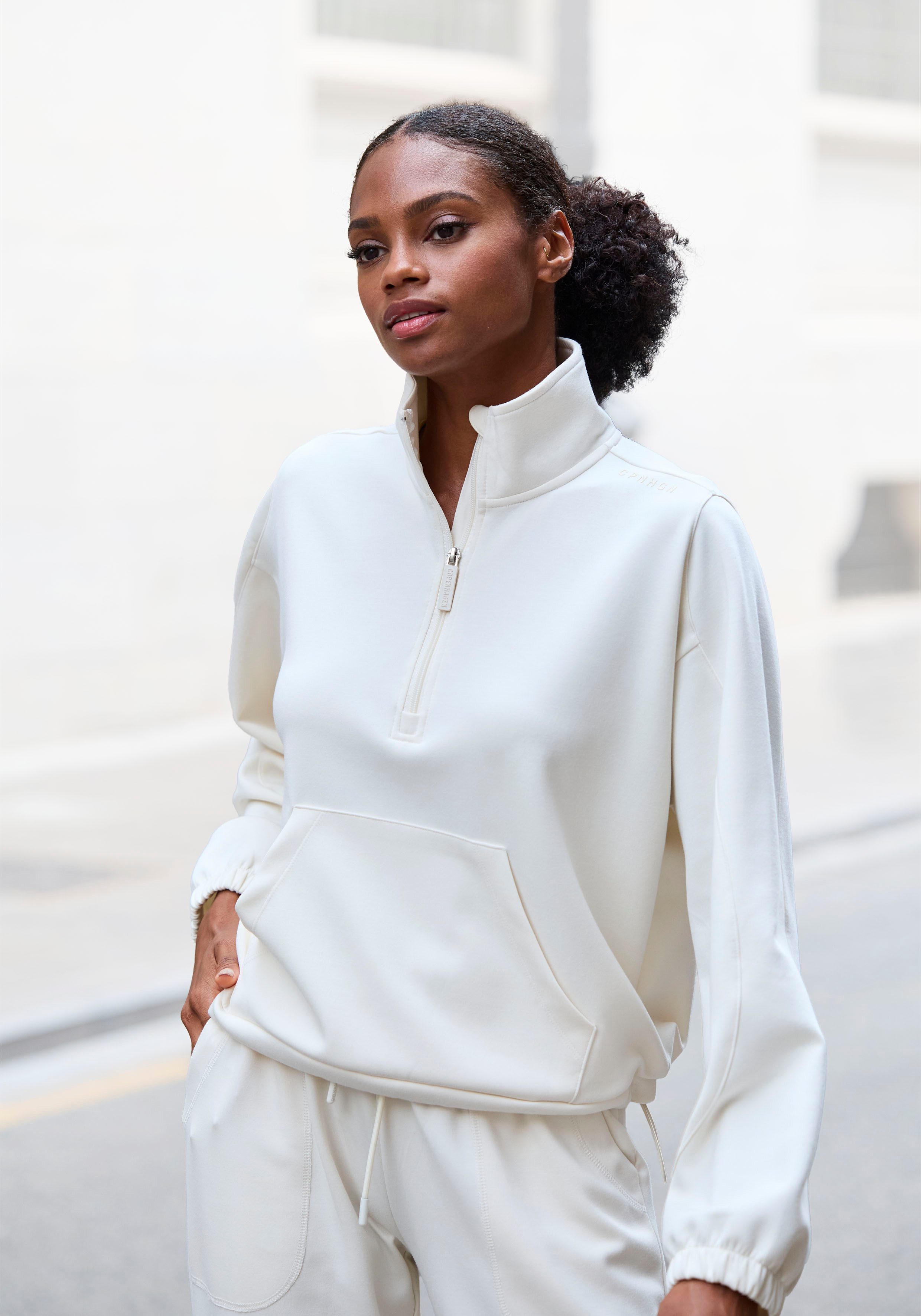 Copenhagen Studios Langarmshirt, aus hochwertigem Material mit Stehkragen u günstig online kaufen