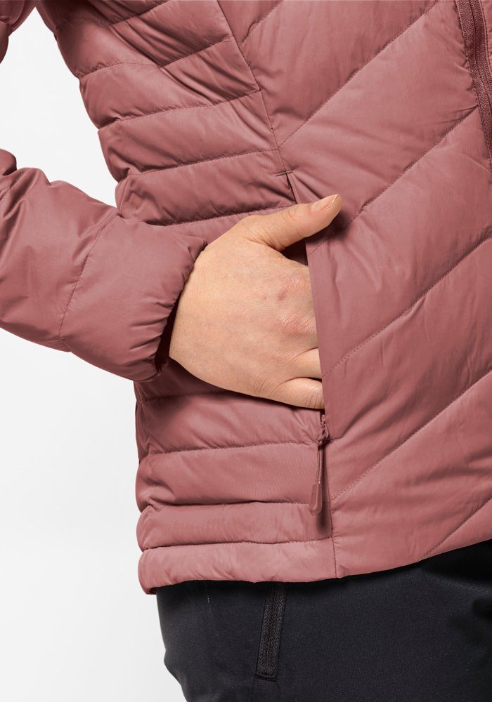 Daunenjacke HOODY W blush-powder Wolfskin DOWN TUNDRA Jack