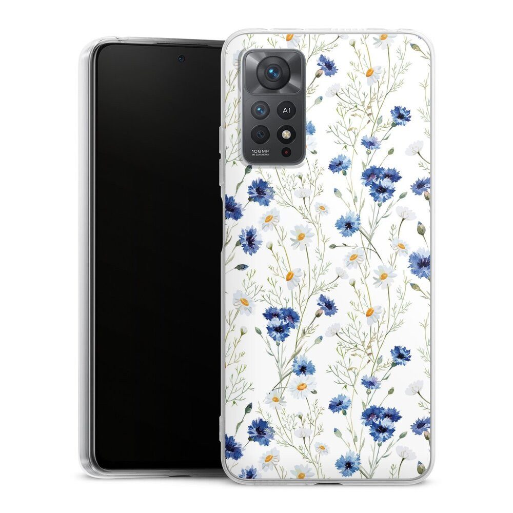 DeinDesign Handyhülle Muster Blume Blumen Flower Pattern 6, Xiaomi Redmi Note 11 Pro 5G Silikon Hülle Bumper Case Smartphone Cover