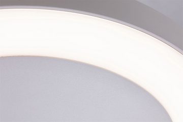 Paulmann LED Außen-Deckenleuchte Circula IP44 rund 320mm 3000K 14W 880lm 230V Kunststoff, LED fest integriert, Warmweiß, Dämmerungssensor Bewegungsmelder seewasserresistent