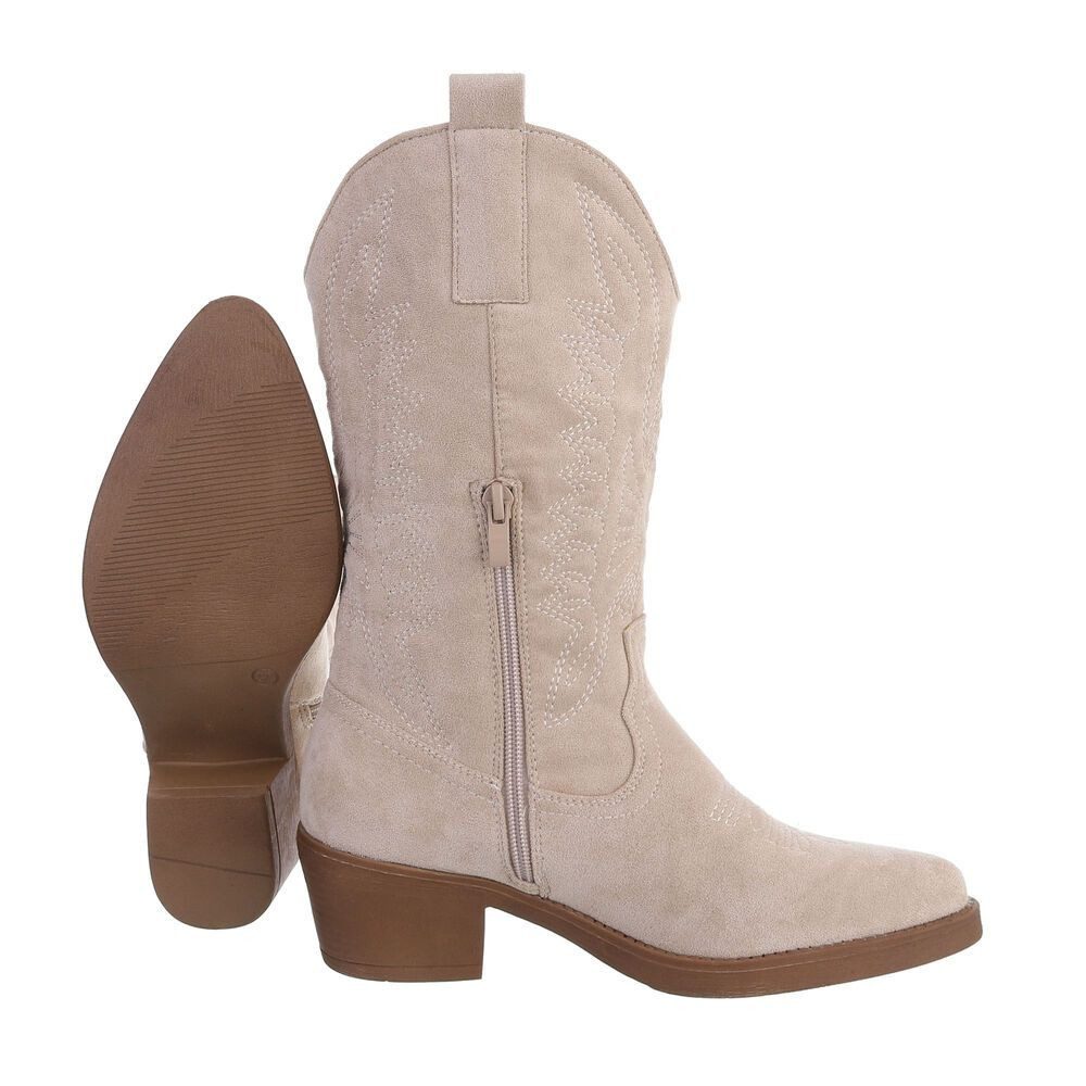 Ital-Design Moderner Western-Stiefel mit Stickerei für Damen Westernstiefel günstig online kaufen