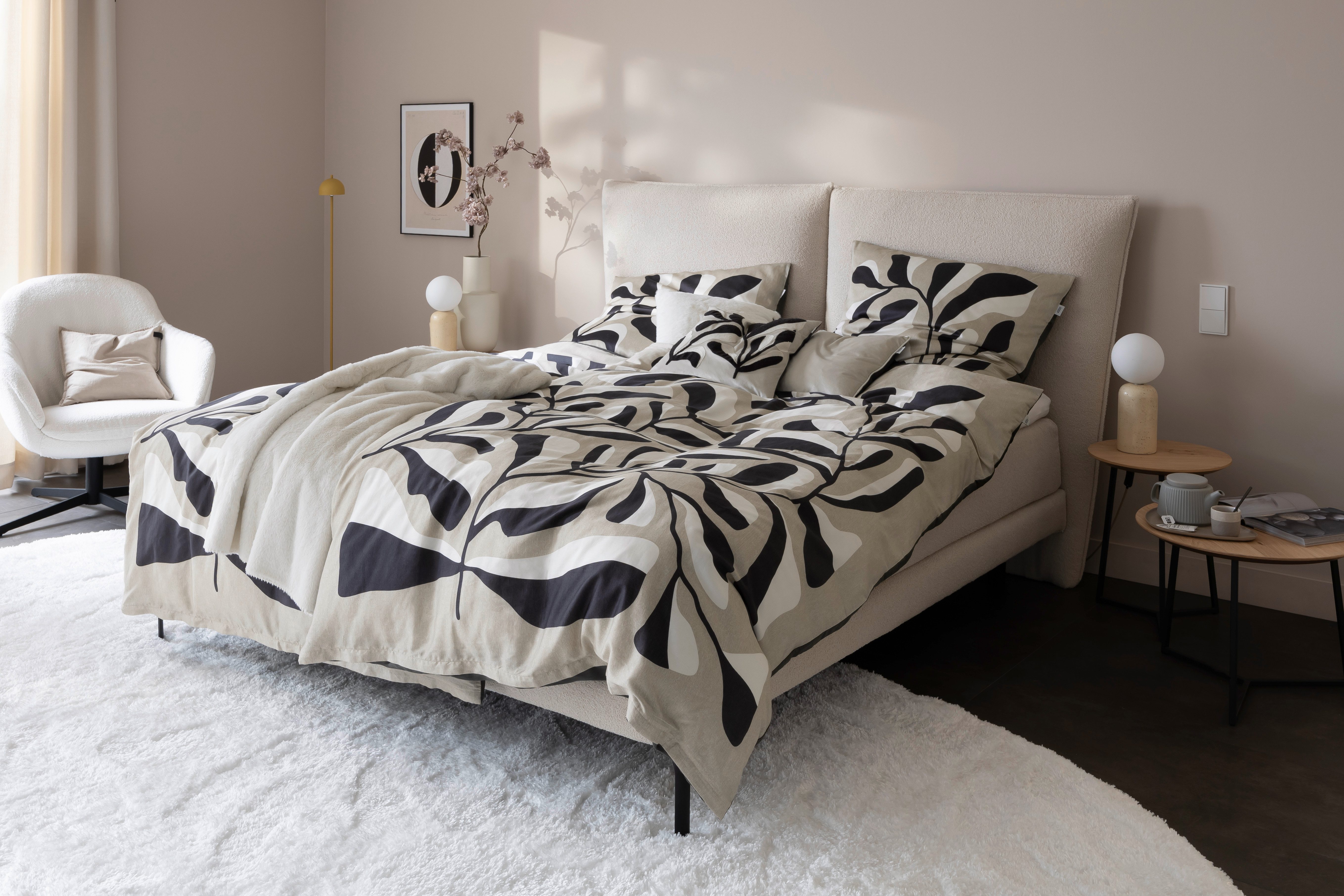 SCHÖNER WOHNEN-Kollektion Wendebettwäsche Plant, Satin, aus 100% Baumwolle günstig online kaufen