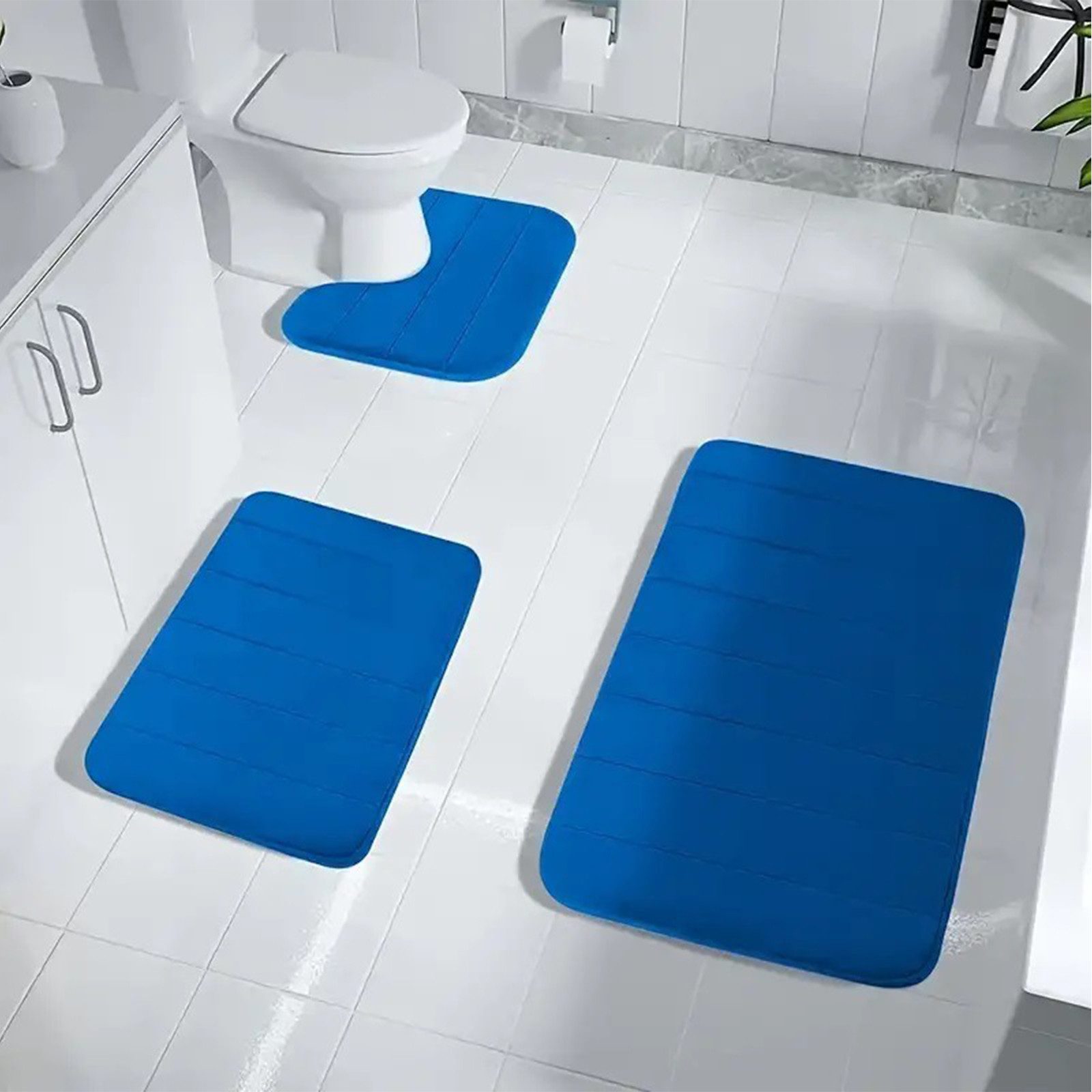 MODFU Badematte 3er Badematten Set Badvorleger günstig online kaufen