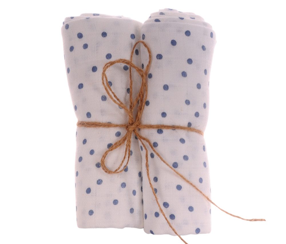 La Bortini Stoffwindeln Spucktücher 2er Pack Tücher Baby Mulltücher Babywindeln Set (2 Stück), aus reiner Baumwolle, für Neugeborene
