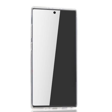 König Design Handyhülle Samsung Galaxy Note 10 Plus, Samsung Galaxy Note 10 Plus Handyhülle Full-Cover 360 Grad Full Cover Transparent