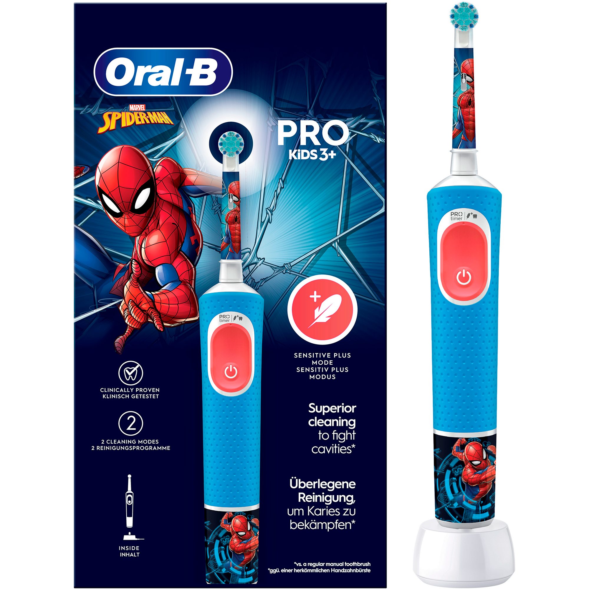 Oral-B Elektrische Zahnbürste Oral-B Oral-B Vitality Pro 103 Kids Mix Frozen/Spiderman, Elektrische