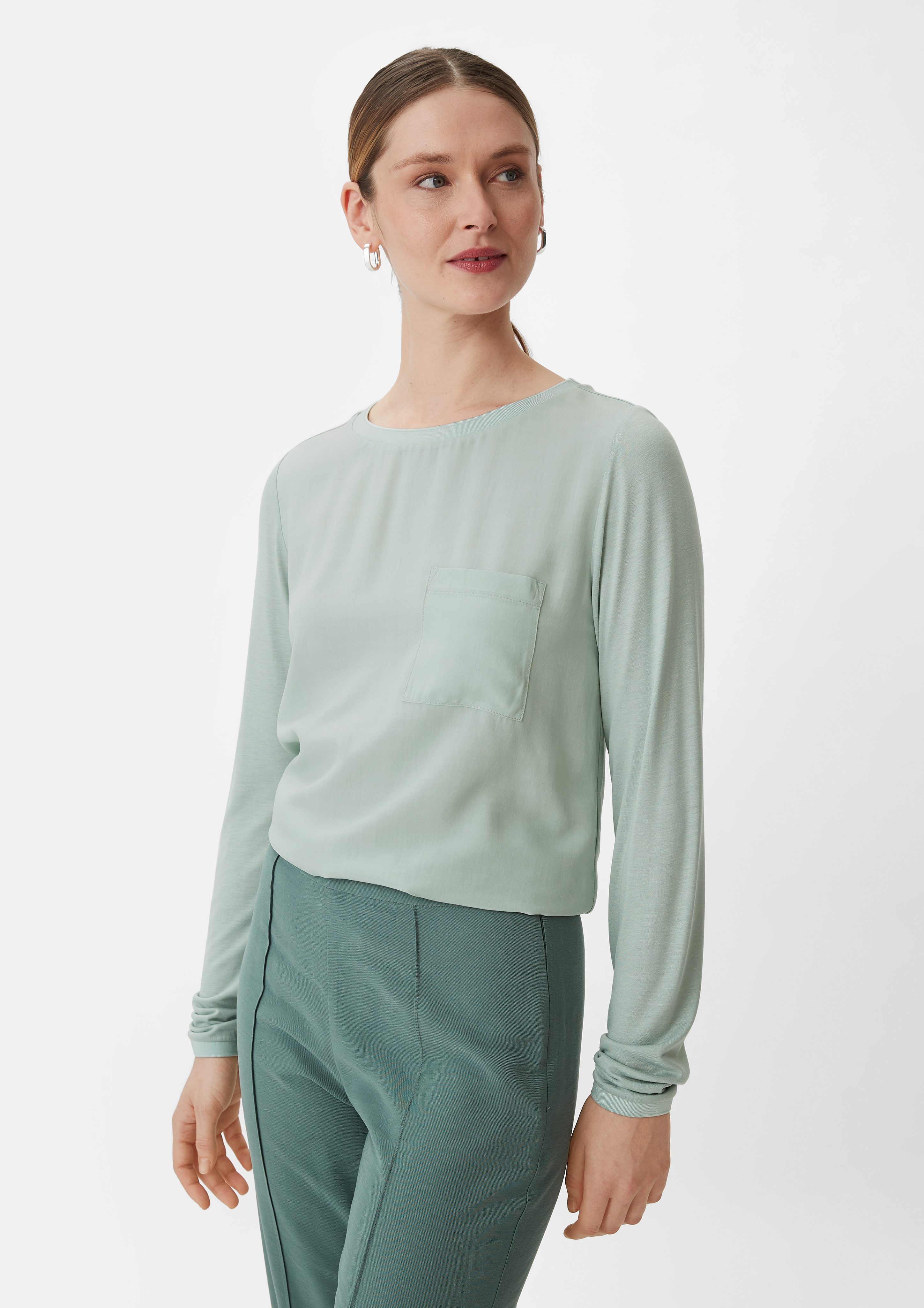 Langarmshirt Longsleeve aus Viskose