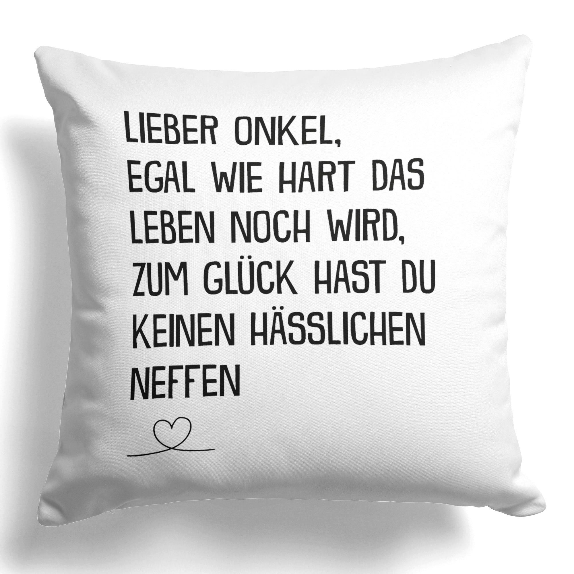Dekokissen Bester Onkel Geschenk v. Neffe Geburtstag Weihnachten Deko Männer