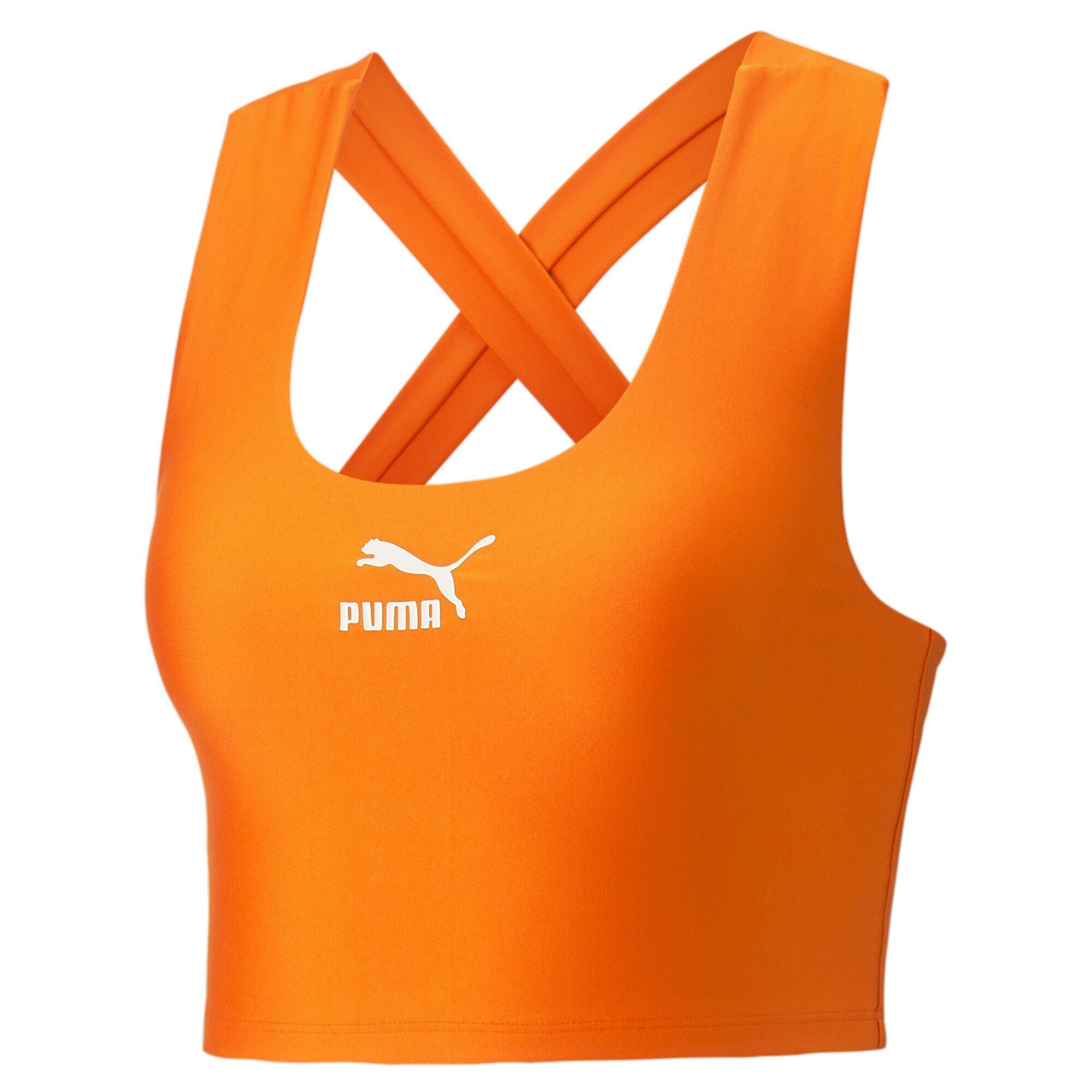 Pepper Crop T-Shirt Top Damen PUMA Orange T7 Cayenne