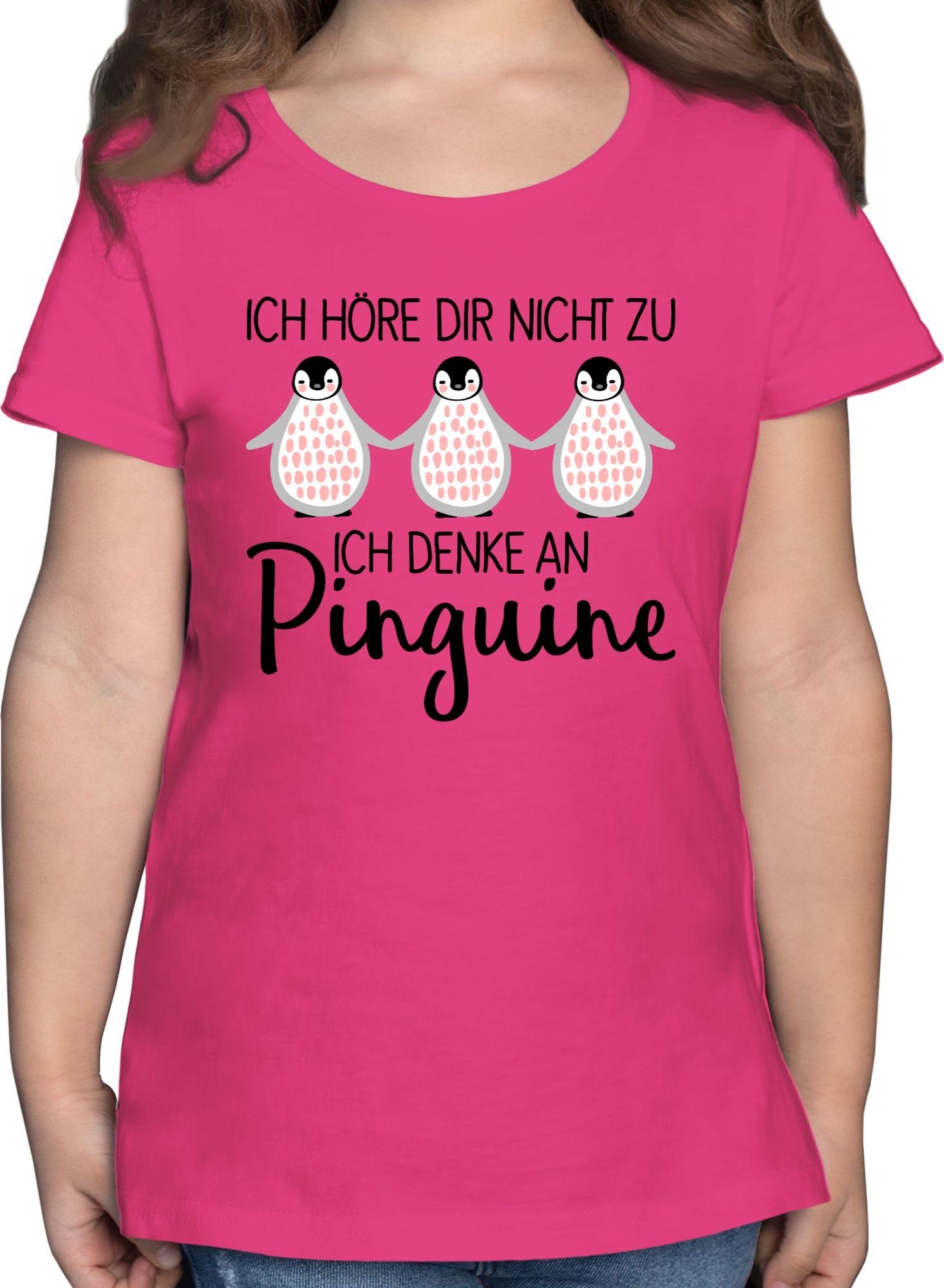 T-Shirt Ich denke an Pinguine