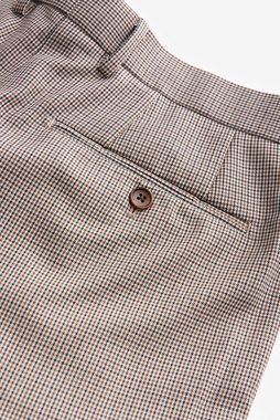 Next Anzughose Slim-Fit Anzug aus Wollgemisch mit Karos: Hose (1-tlg)
