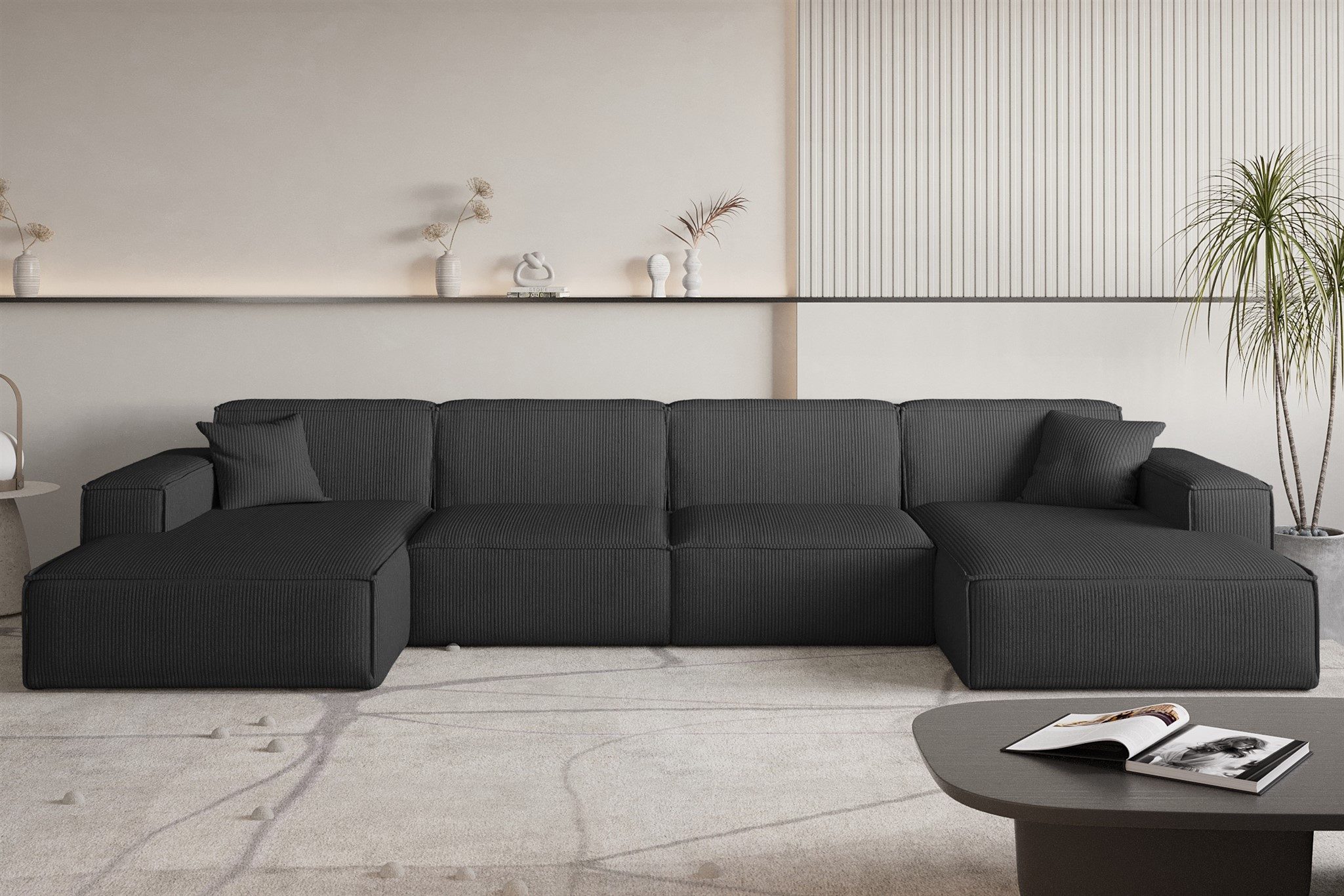 Fun Möbel Wohnlandschaft Sofa U-Form CELES günstig online kaufen