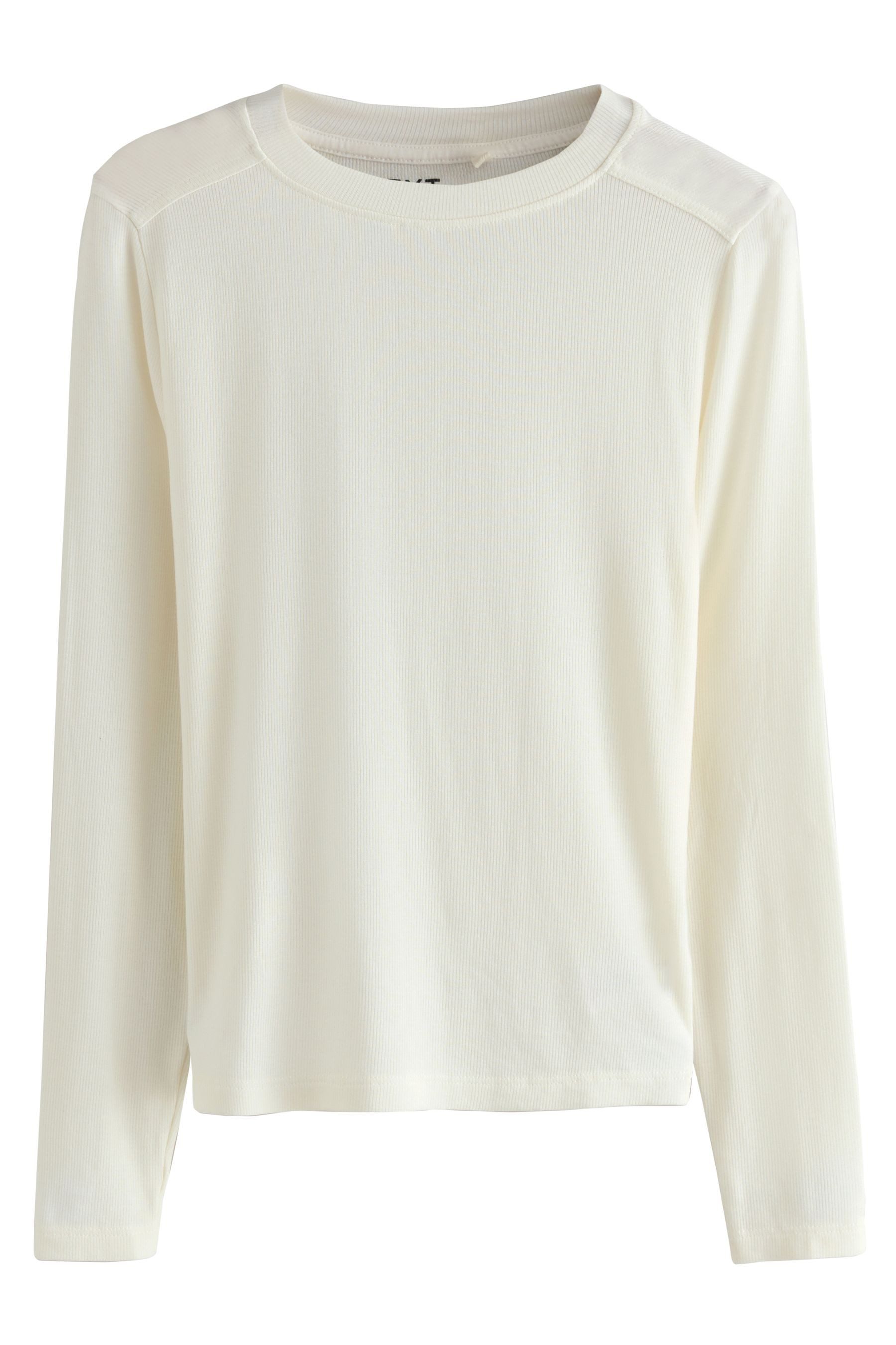 Next Langarmshirt 3er-Pack Langarm-Rundhalsoberteile mit Lyocell (3-tlg)