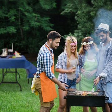 relaxdays Bierzeltgarnitur 12x Bierzeltgarnitur Auflage weiß