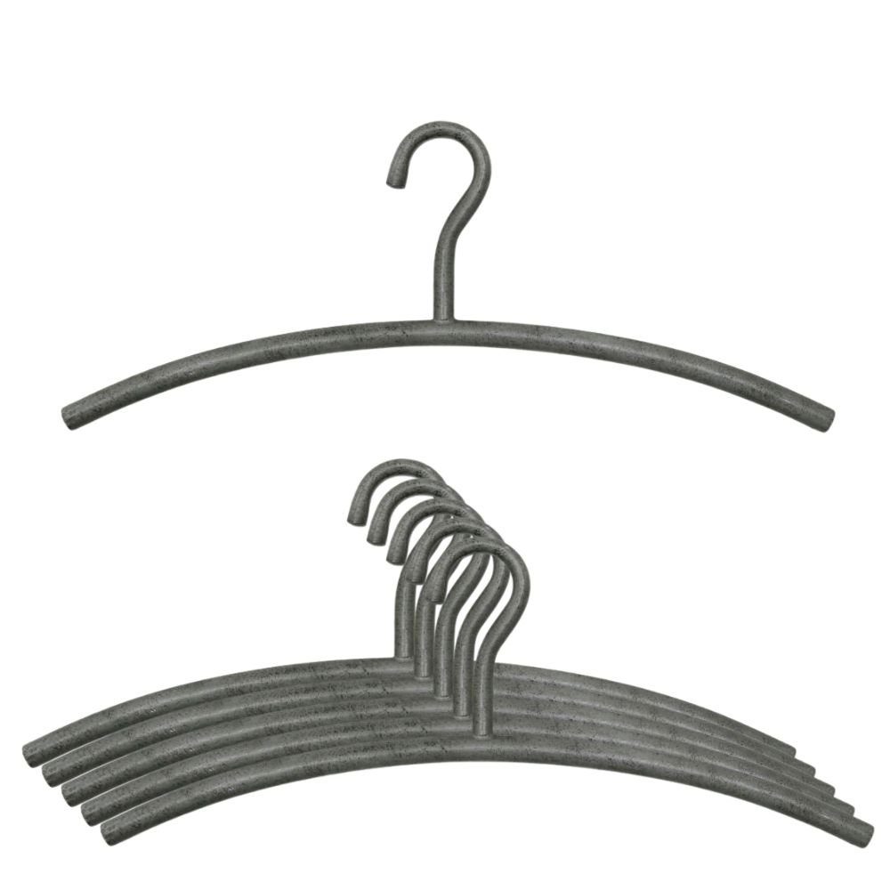 Kunstbaum Metall Kleiderbügel Thivya in Silber 6er Set, RINGO-Living, Höhe  19,5 cm, Möbel