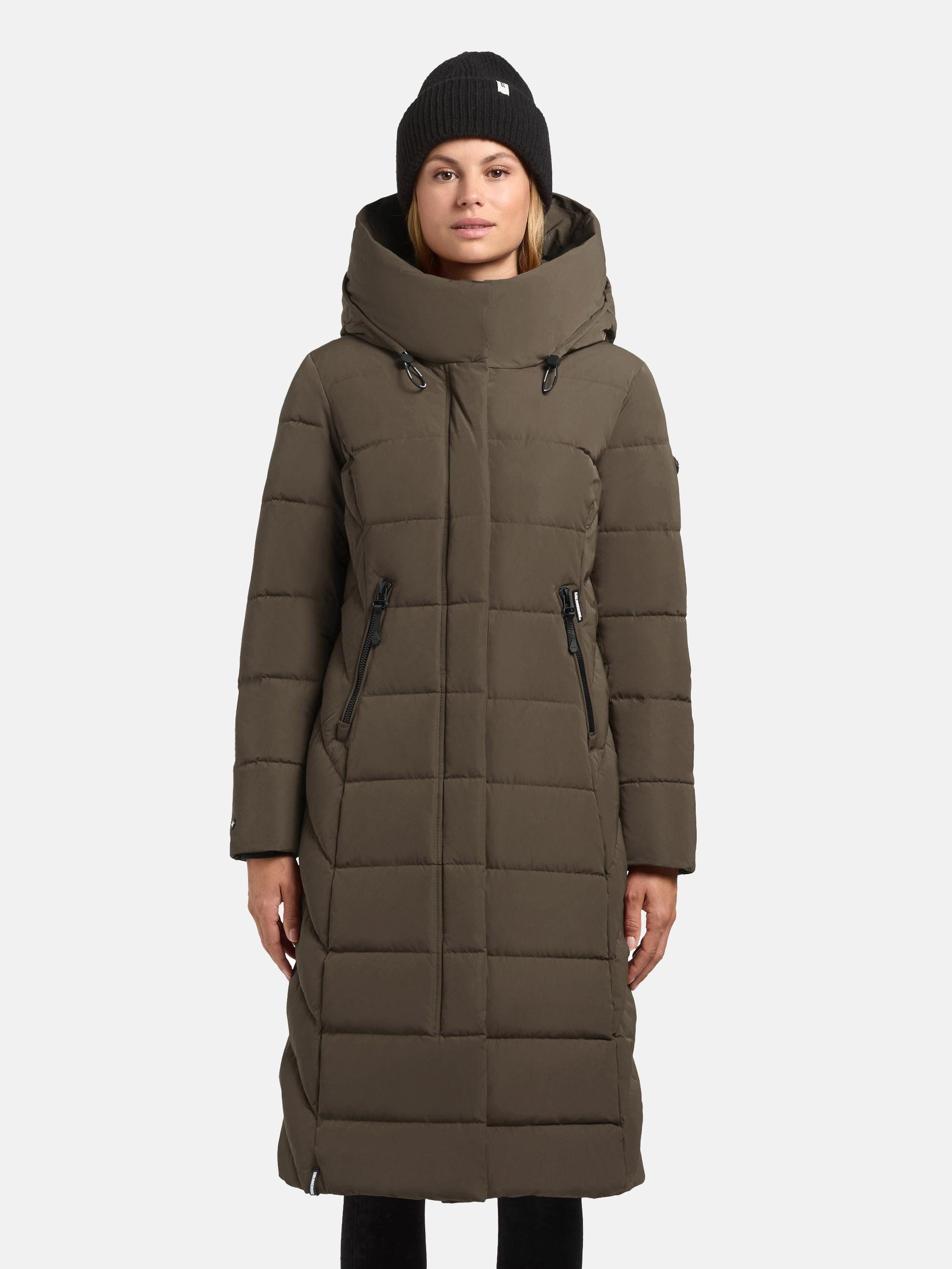 khujo Wintermantel Sensy-YM Warmer Steppmantel mit Kapuze