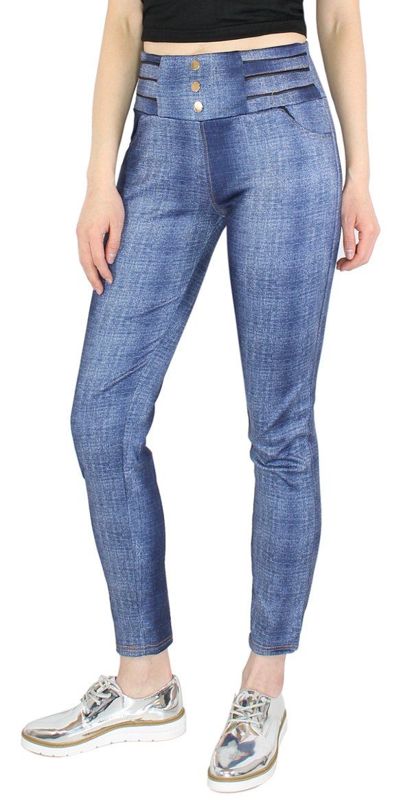 dy_mode Treggings Damen Röhrenhose Treggings Jeans günstig online kaufen