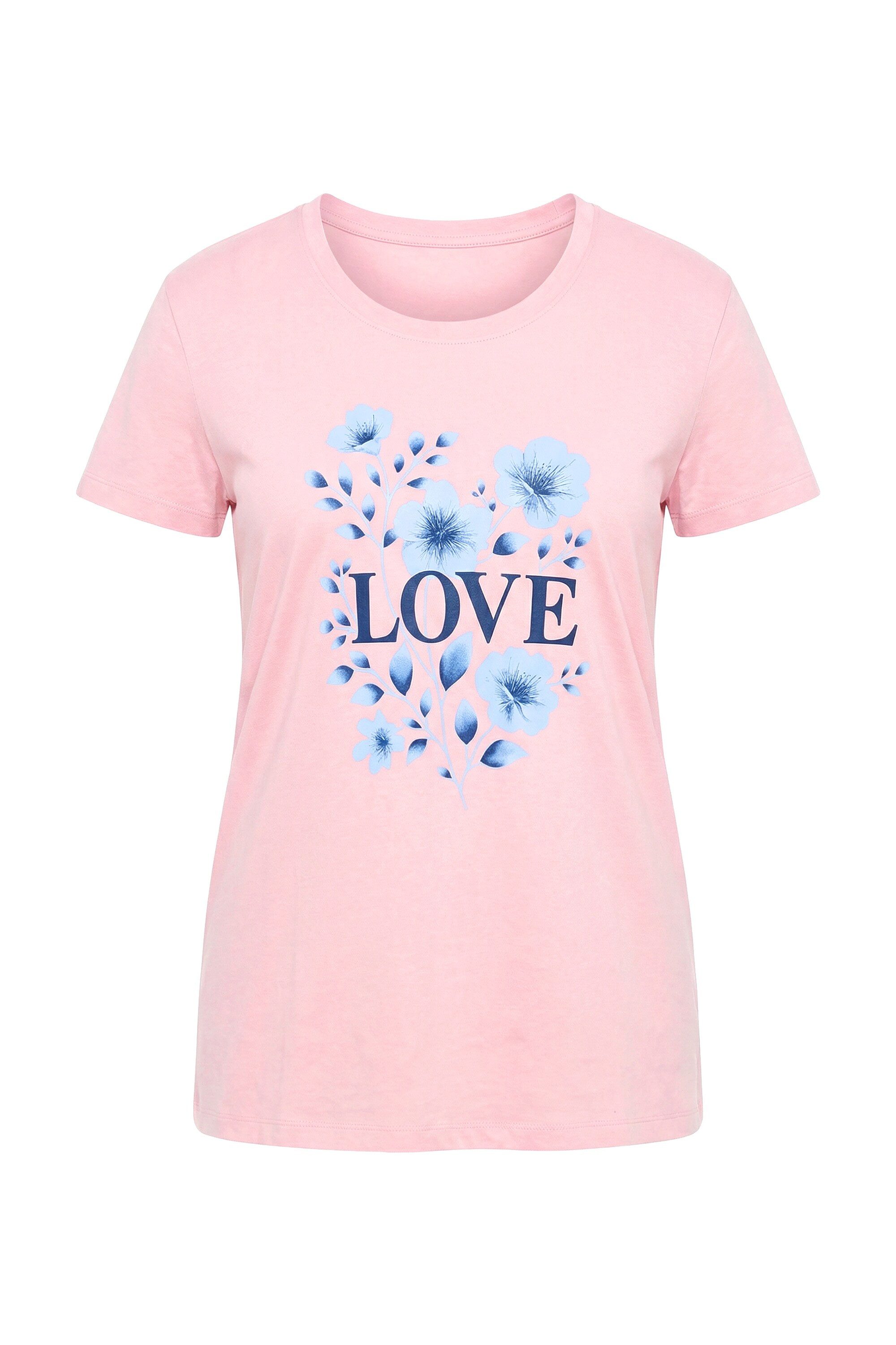 T-Shirt T-Shirt bequeme Passform LOVE Motiv
