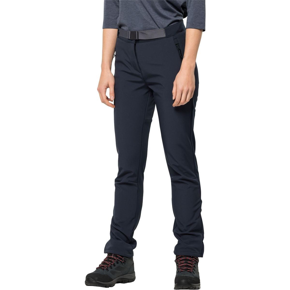 Jack Wolfskin Outdoorhose Stollberg Pants W Strapazierfähige Softshell-Hose, die für Bewegung gemacht ist.