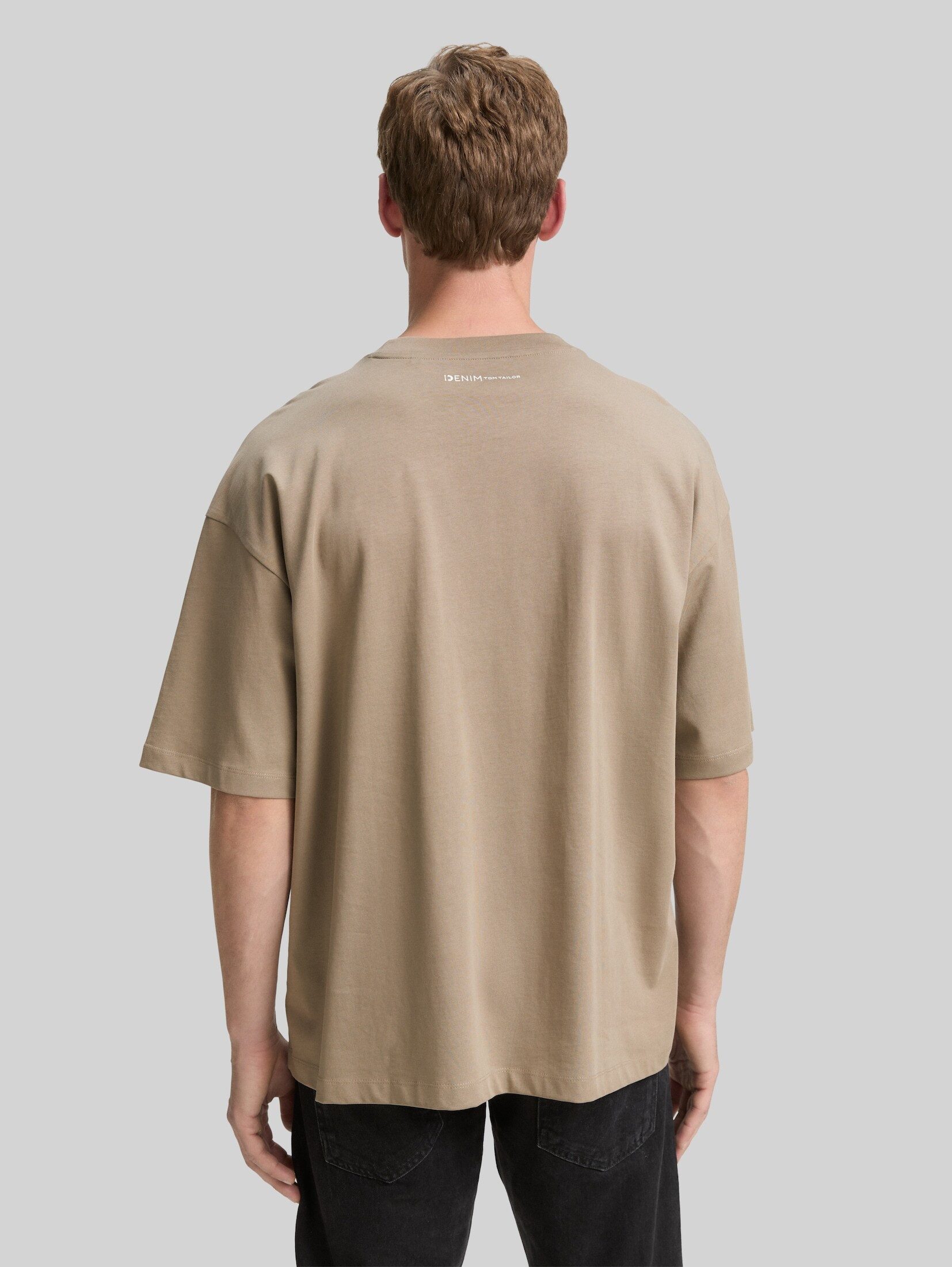 TOM TAILOR Denim T-Shirt T-Shirt (im Einserpack) Oversize T-Shirt aus Baumwolle