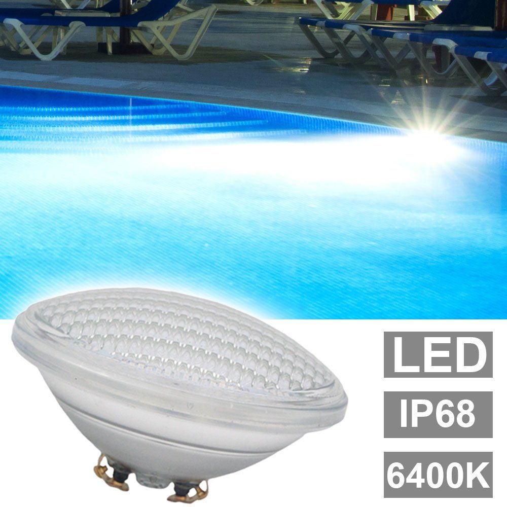 W kaltweiß Pool 6400 4er 8 LED-Leuchtmittel, Set Bad LED Schwimm etc-shop PAR56 Leuchtmittel