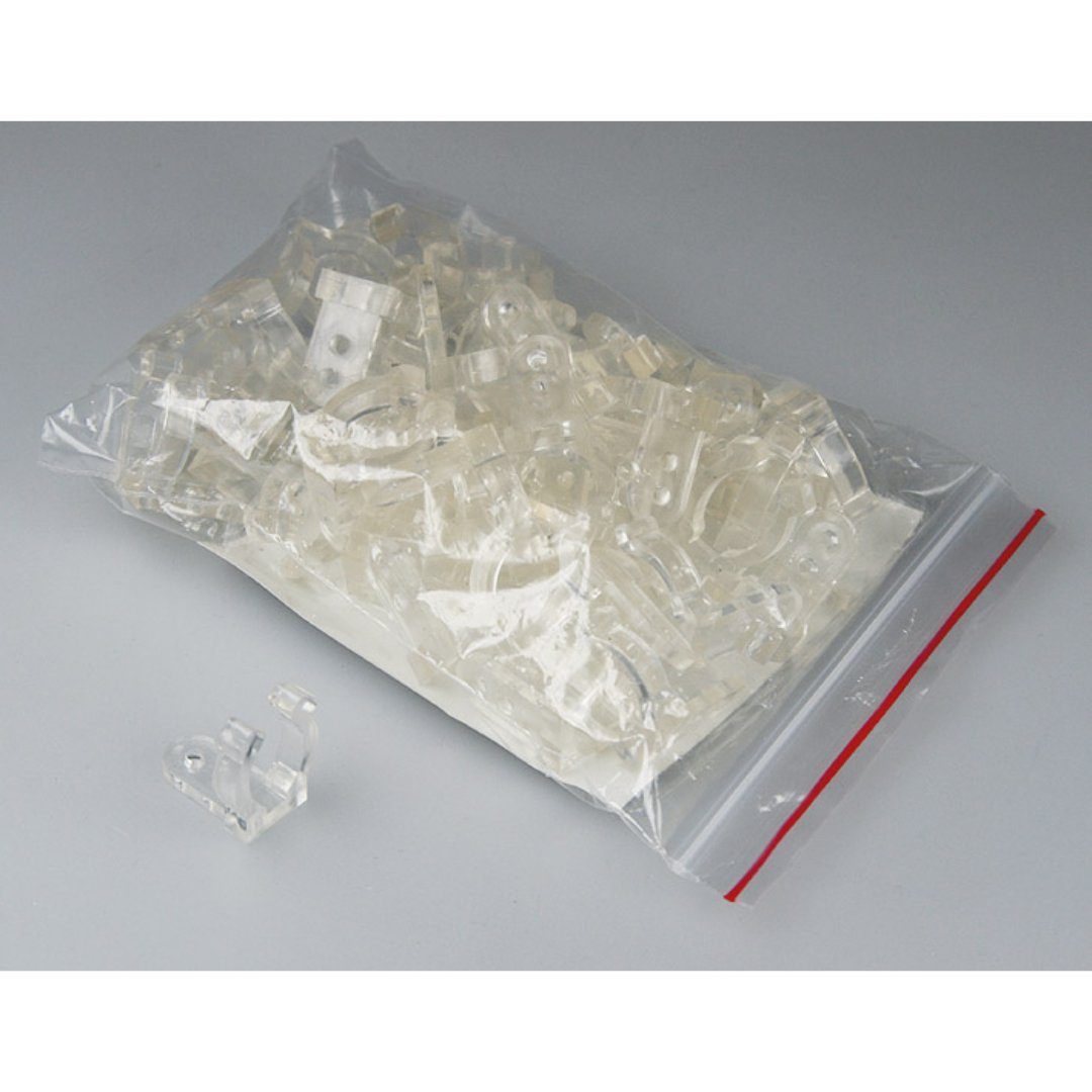 ChiliTec LED Dekolicht 50x Befestigungsclips für LED Strip, Transparent