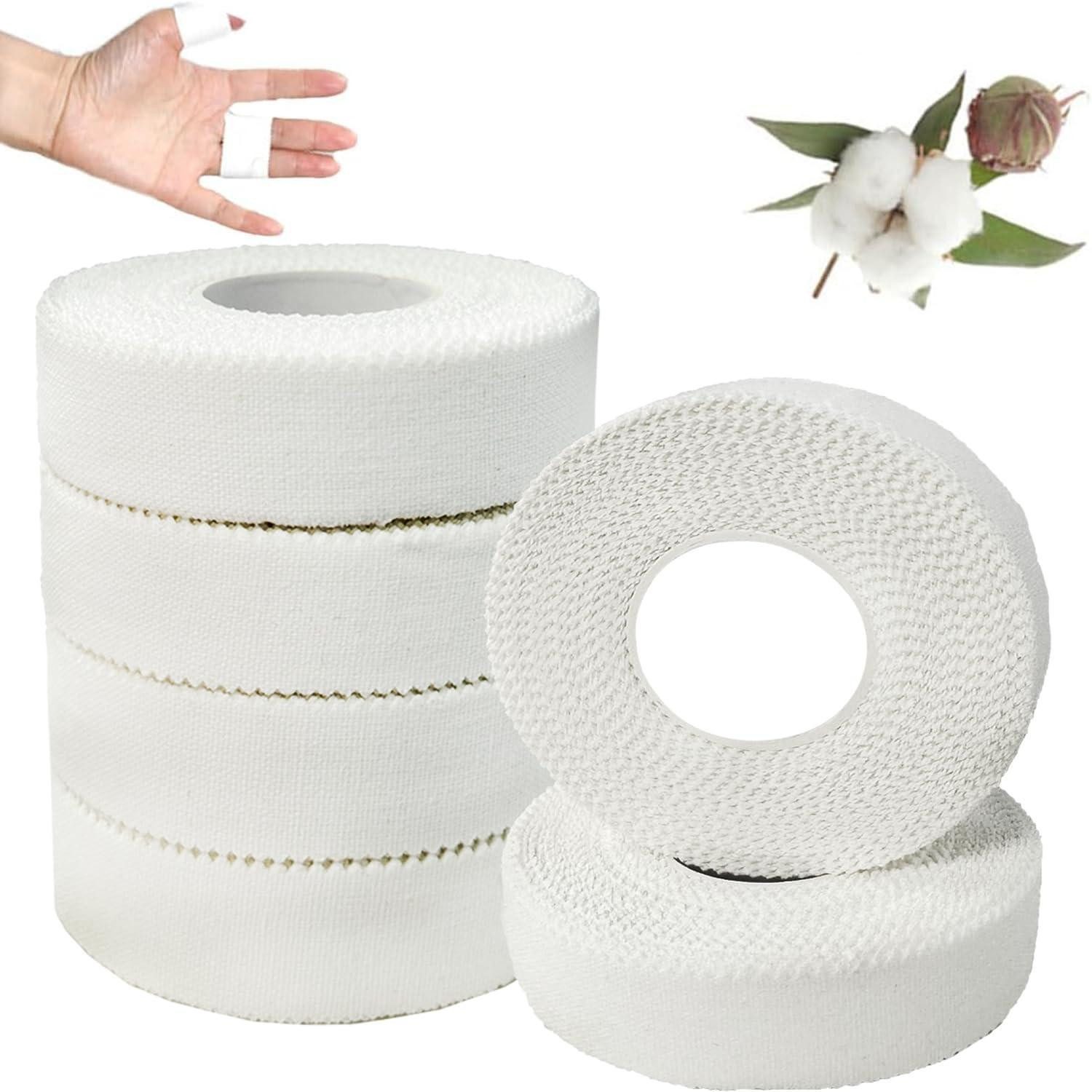 LuxusKollektion Kinesiologie-Tape Sporttape Klebebänder Fußball Volleyball Klettern Weiß 1.5cm