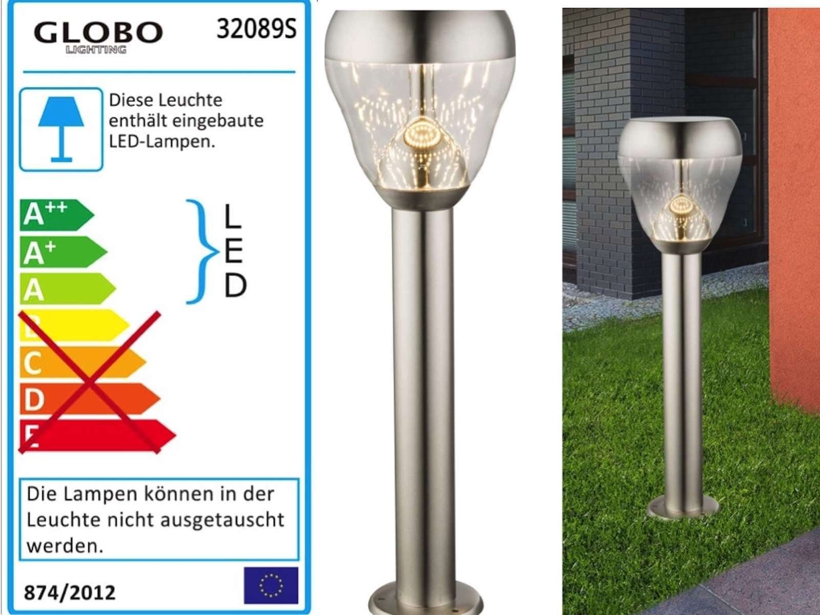 GLOBO LEUCHTEN Gartenleuchte »GLOBO Monte Außenleuchte Sockelleuchte