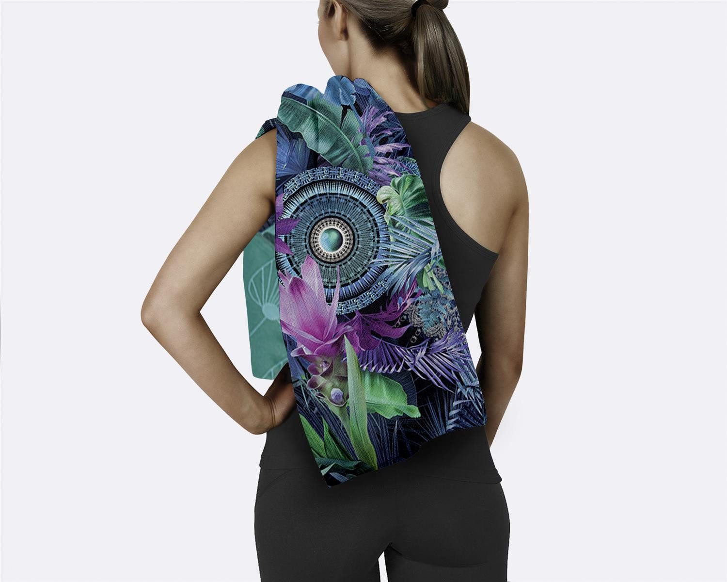 hip Strandtuch Mikrofaser Strandtuch Liegetuch 50 X 100 cm Zehra bunt, (1-St), Sport, Strand & Badehandtuch Liegetuch Saunatuch
