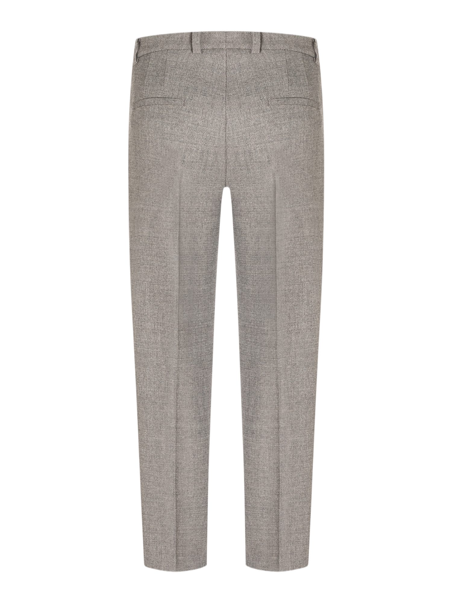 Cambio Stoffhose grau, Casual, Baumwolle, Unifarben, Tapered Fit, Mittel