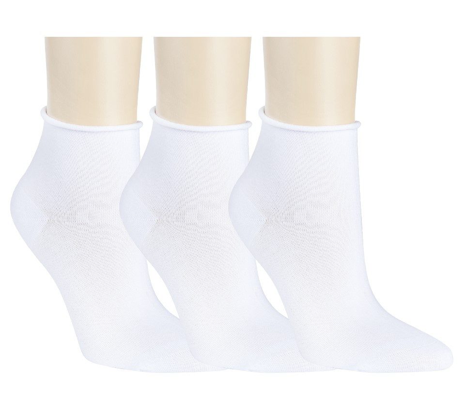 RS Harmony Socken RS. Harmony 15265 KURZSTRUMPF ROLLRAND 3er Pack 35-38, 39-42 weiss