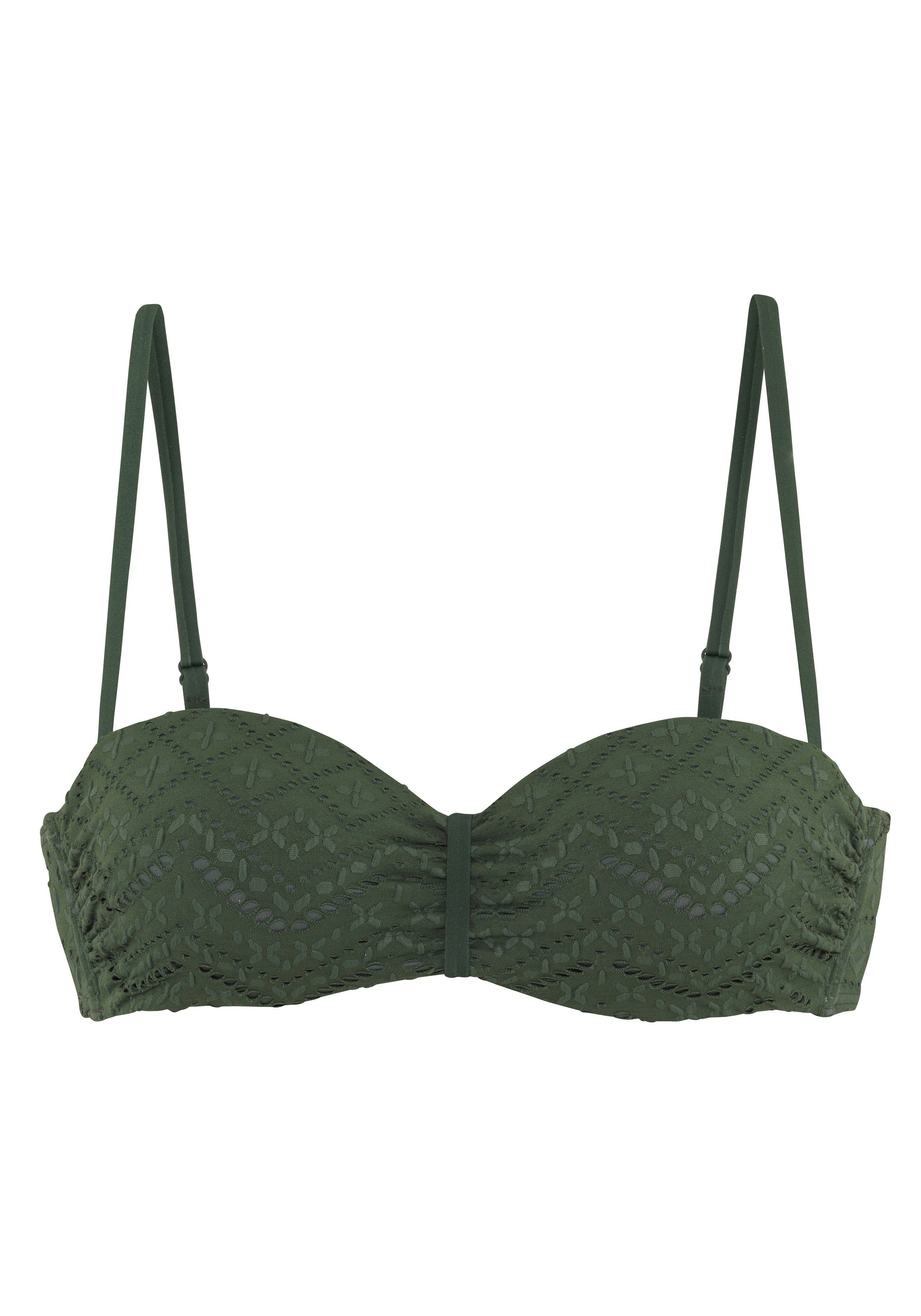 LASCANA Bügel-Bandeau-Bikini-Top Omara, mit Lochstickerei. € 44,99