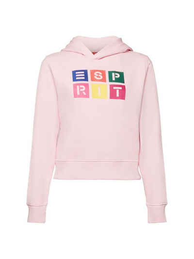 Esprit Sweatshirt Hoodie aus Bio-Baumwolle mit Logostickerei (1-tlg)