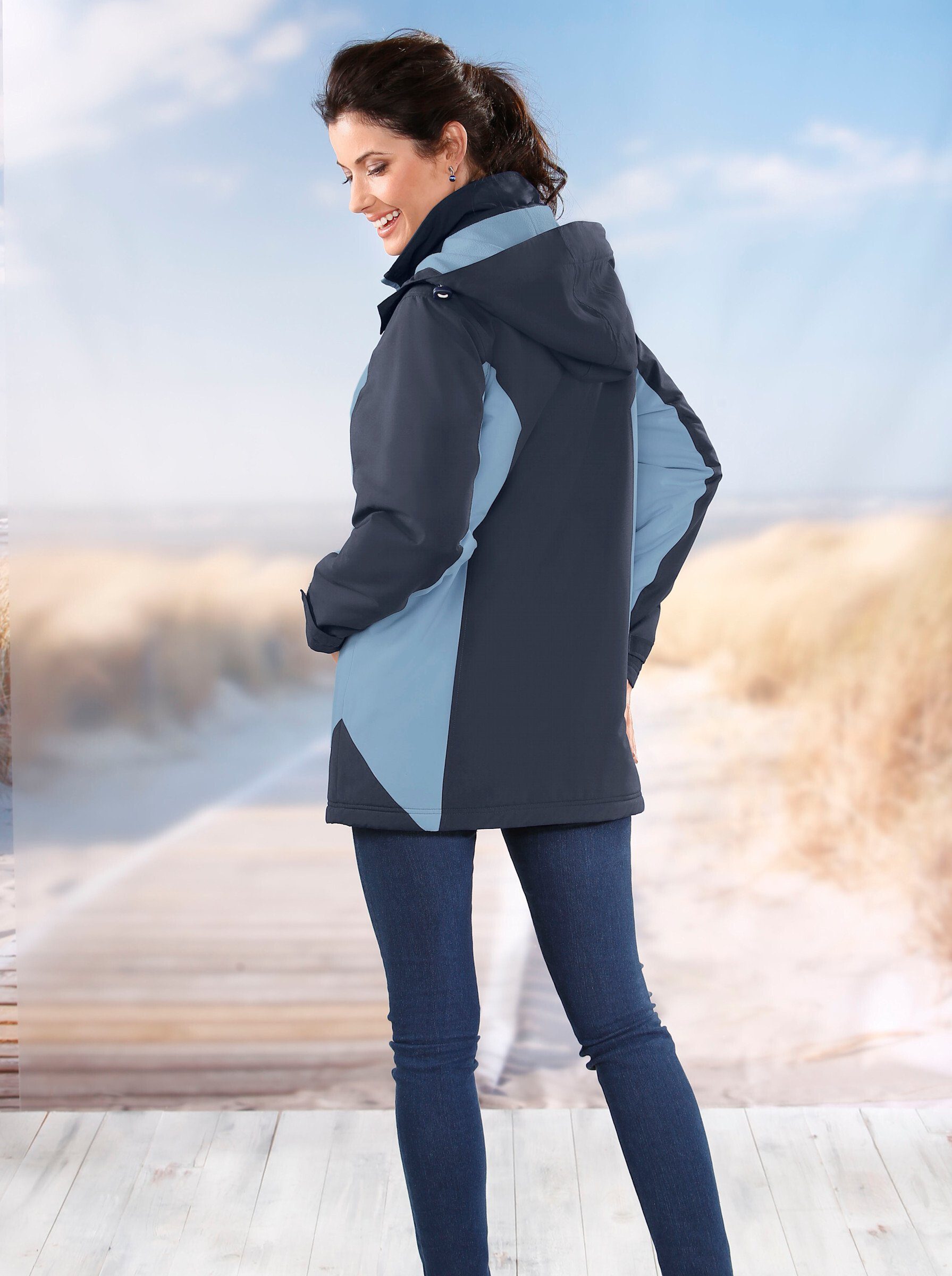 Sieh an! marine-bleu Allwetterjacke