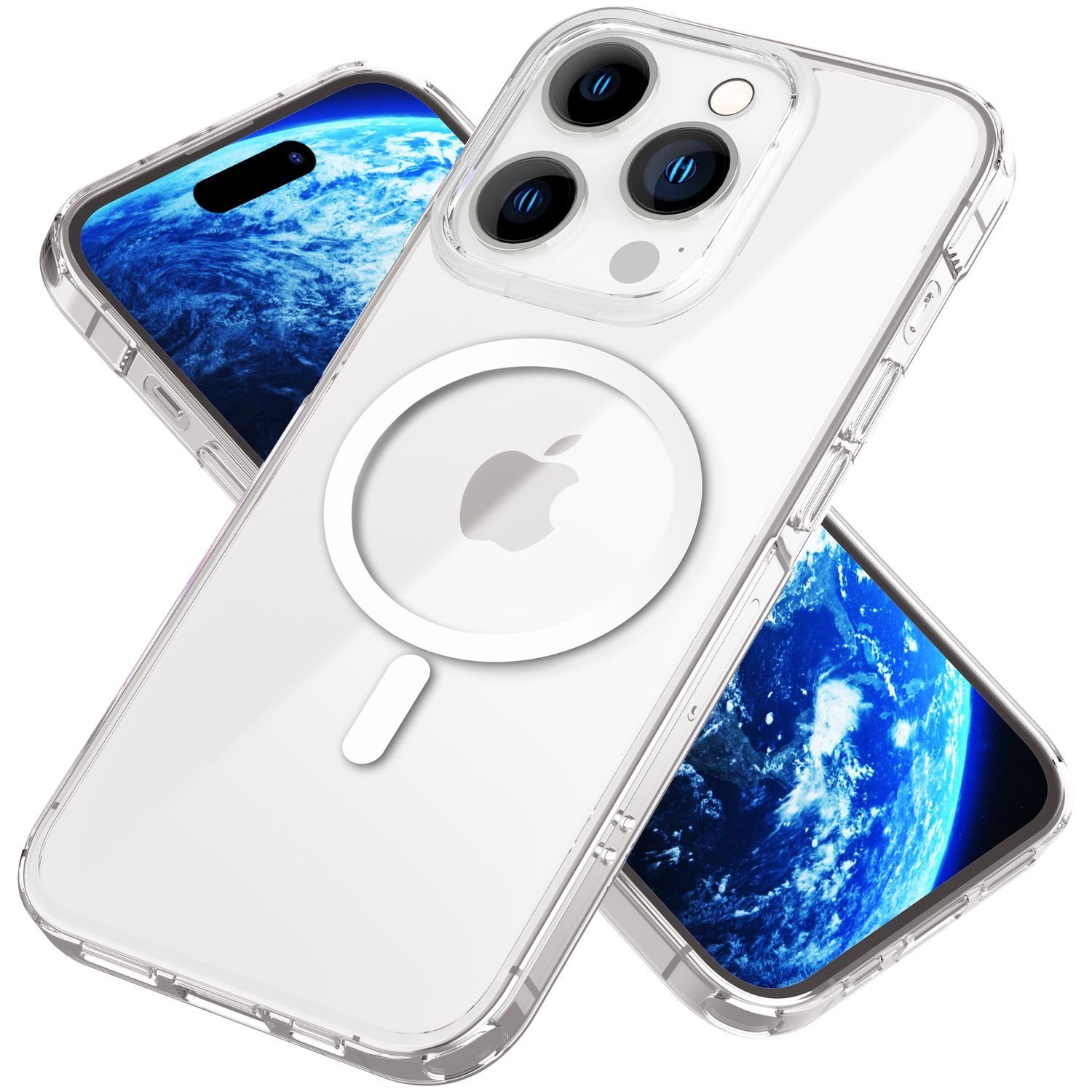 Nalia Smartphone-Hülle Apple iPhone 14 Pro Max 17 cm (6,7 Zoll), Klare Harte Hülle / mit MagSafe Funktion / Vergilbungsfrei / Kratzfest