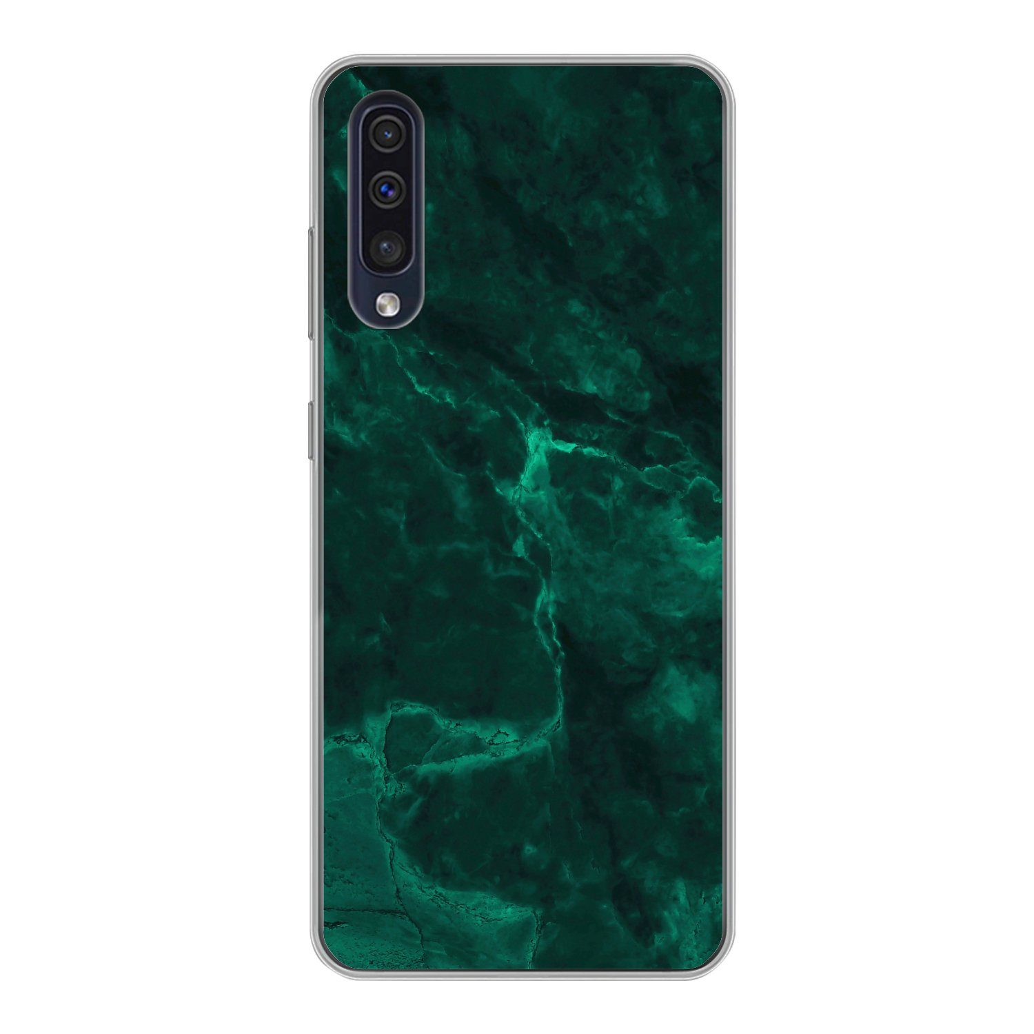 MuchoWow Handyhülle für Samsung Galaxy A30s Marmor - Limone - Grün - Strukturiert - Marmor, Smartphone-Bumper, Print, Handy Schutzhülle Dünn