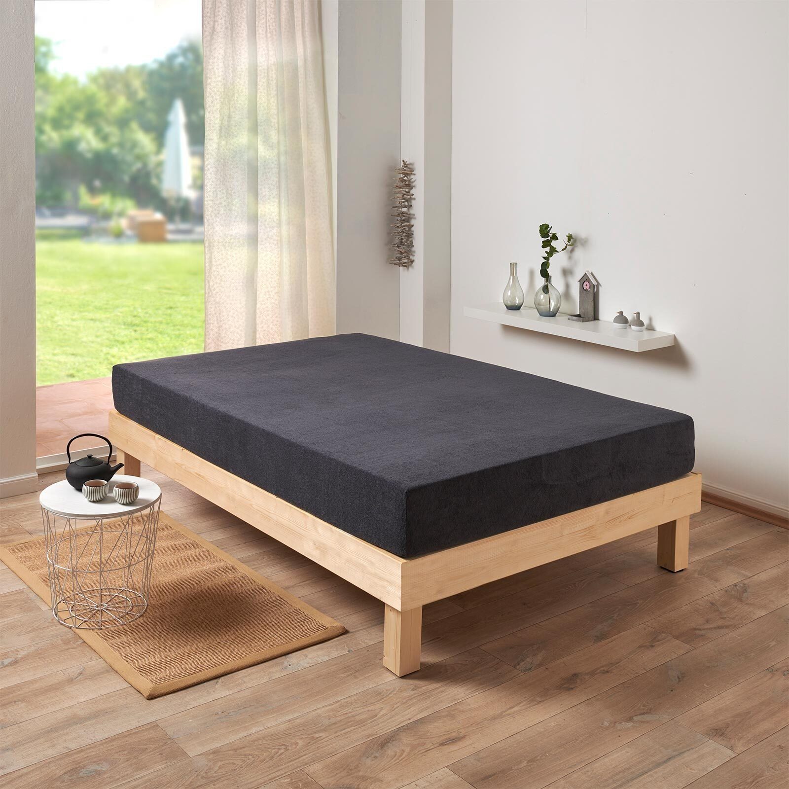 TRAUMSCHLAF Spannbettlaken Frottee Stretch, Frottier, Gummizug: Rundumgummi günstig online kaufen