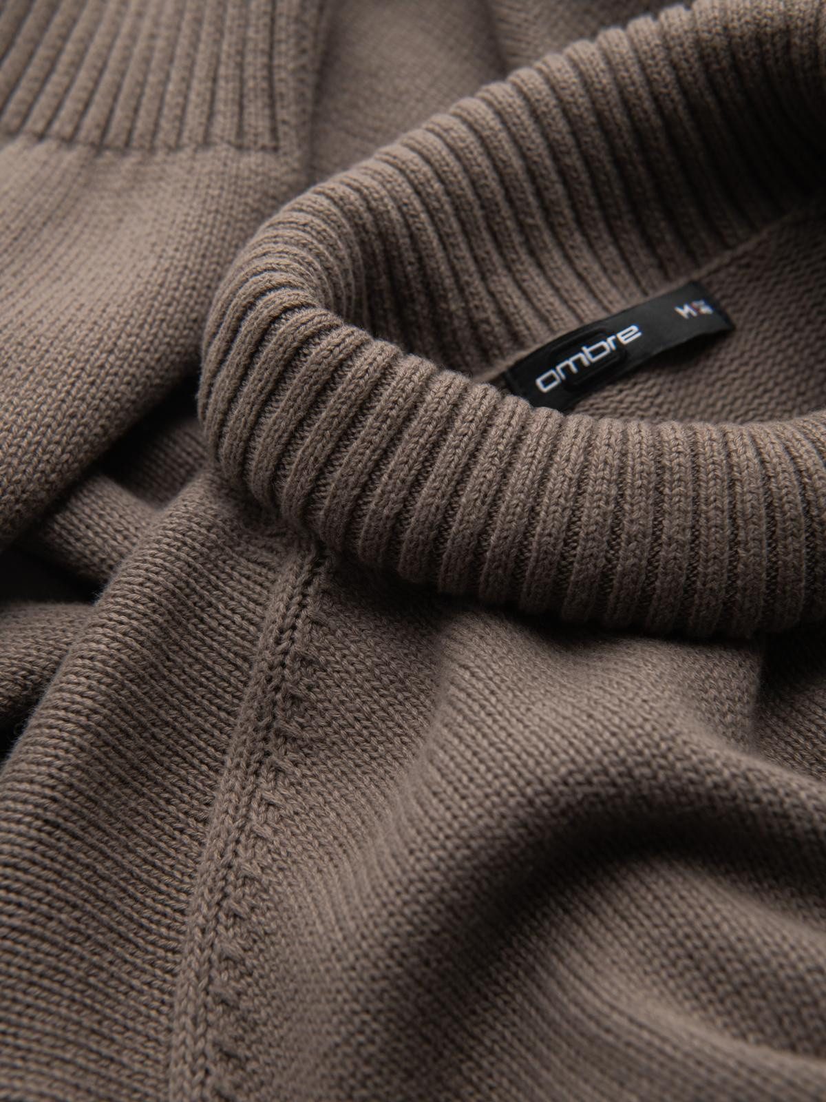 OMBRE Rollkragenpullover Strickpullover mit Rollkragen