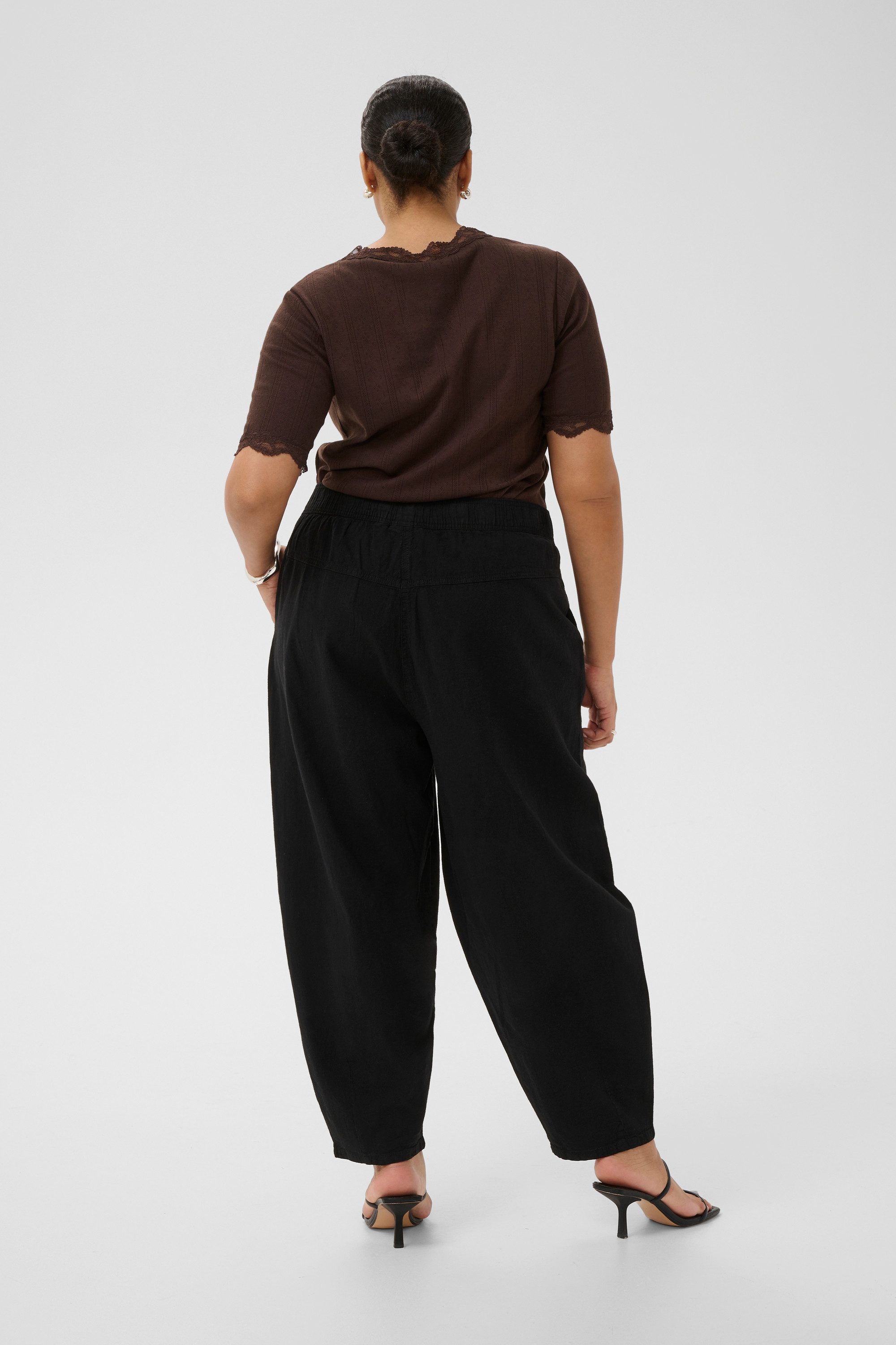 KAFFE Curve Stoffhose Casual Hose KCnana Große Größen