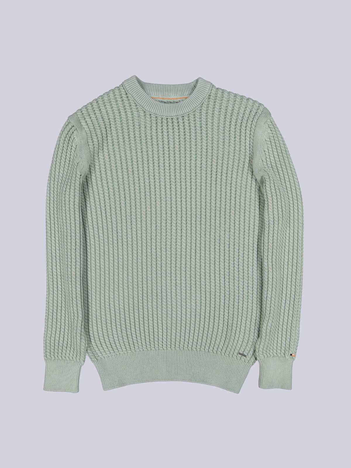 Rundhalspullover Herren Rundhals Pullover, Hellgruen