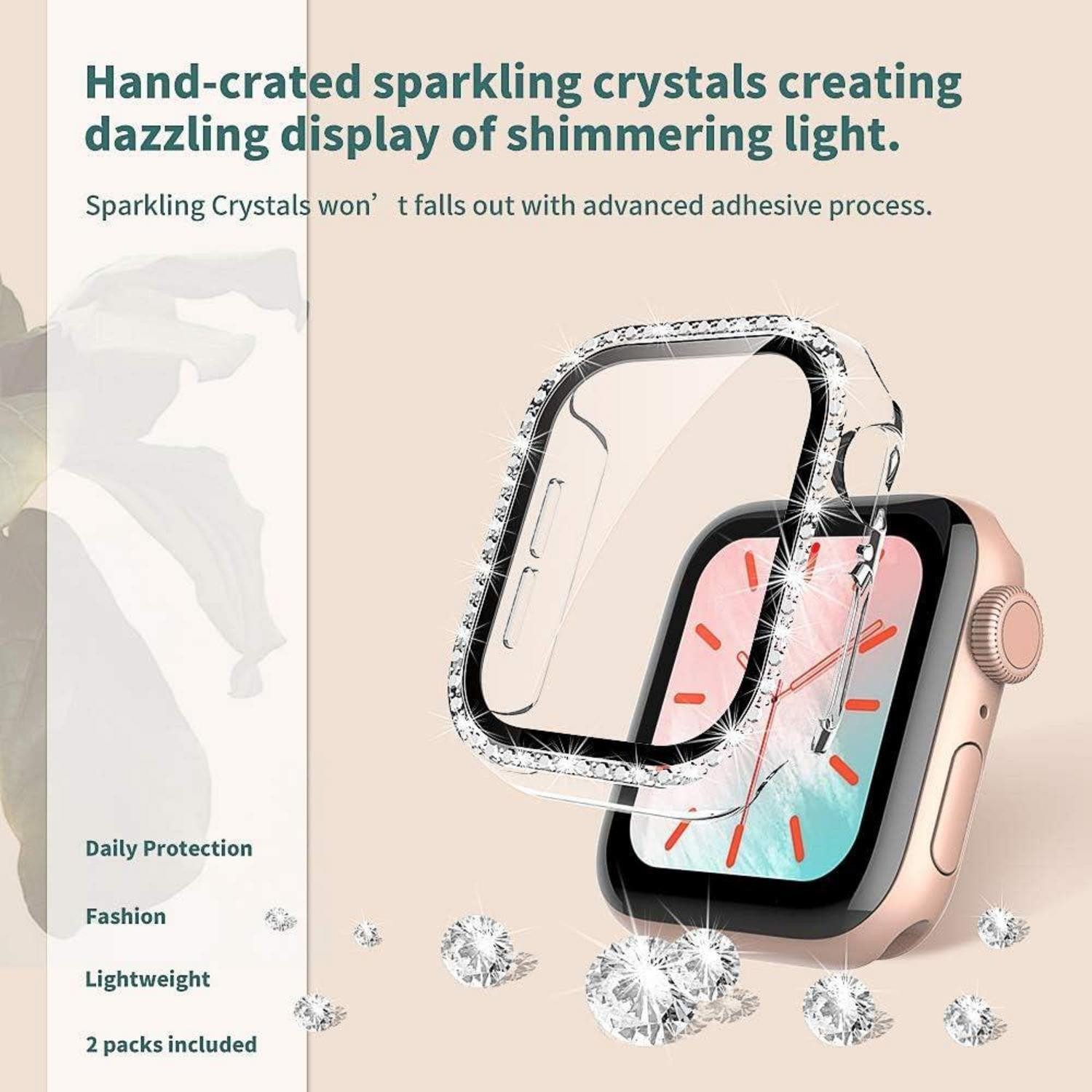 LuxusKollektion Smartwatch-Hülle Schutzhülle für Apple Watch 40mm Transparent