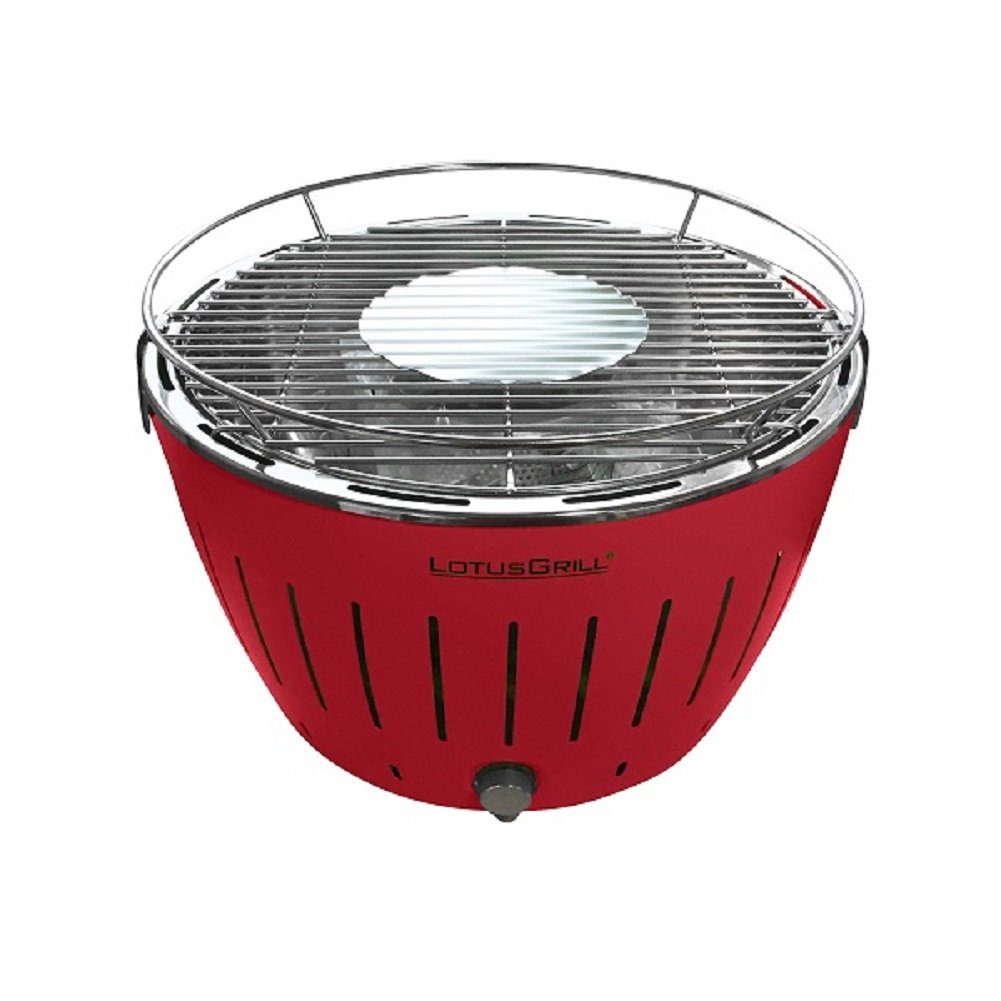 Lotus Holzkohlegrill LotusGrill Classic - Holzkohle Tischgrill - Feuerrot  inkl. Tasche