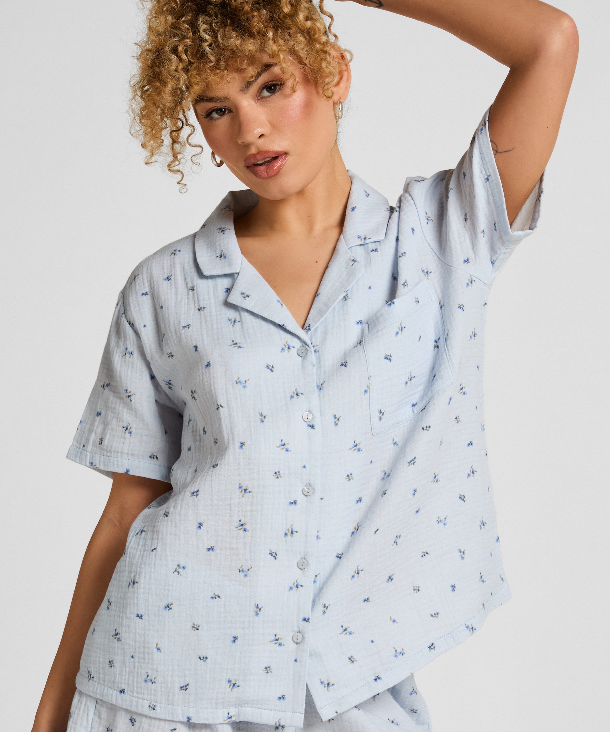 Hunkemöller Pyjama Musselin-Jacke günstig online kaufen