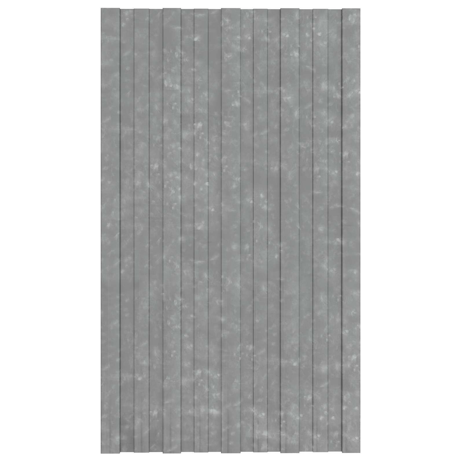 vidaXL Terrassendach Dachpaneel 12 Stk. Silber 80 x 45 cm Verzinkter Stahl, (12-St)