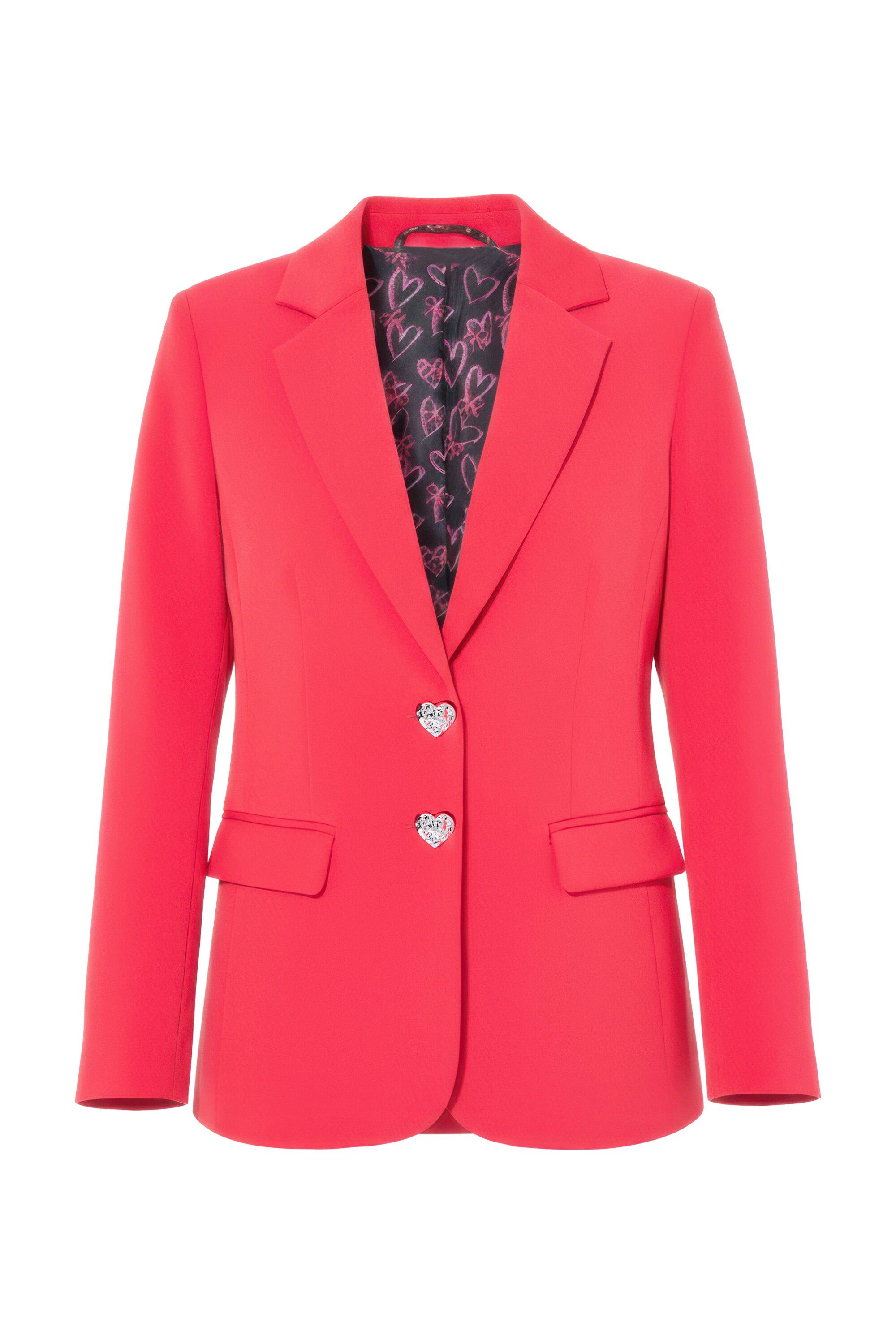 Studio Untold Blusenblazer Blazer fitted Shape Heart Knöpfe