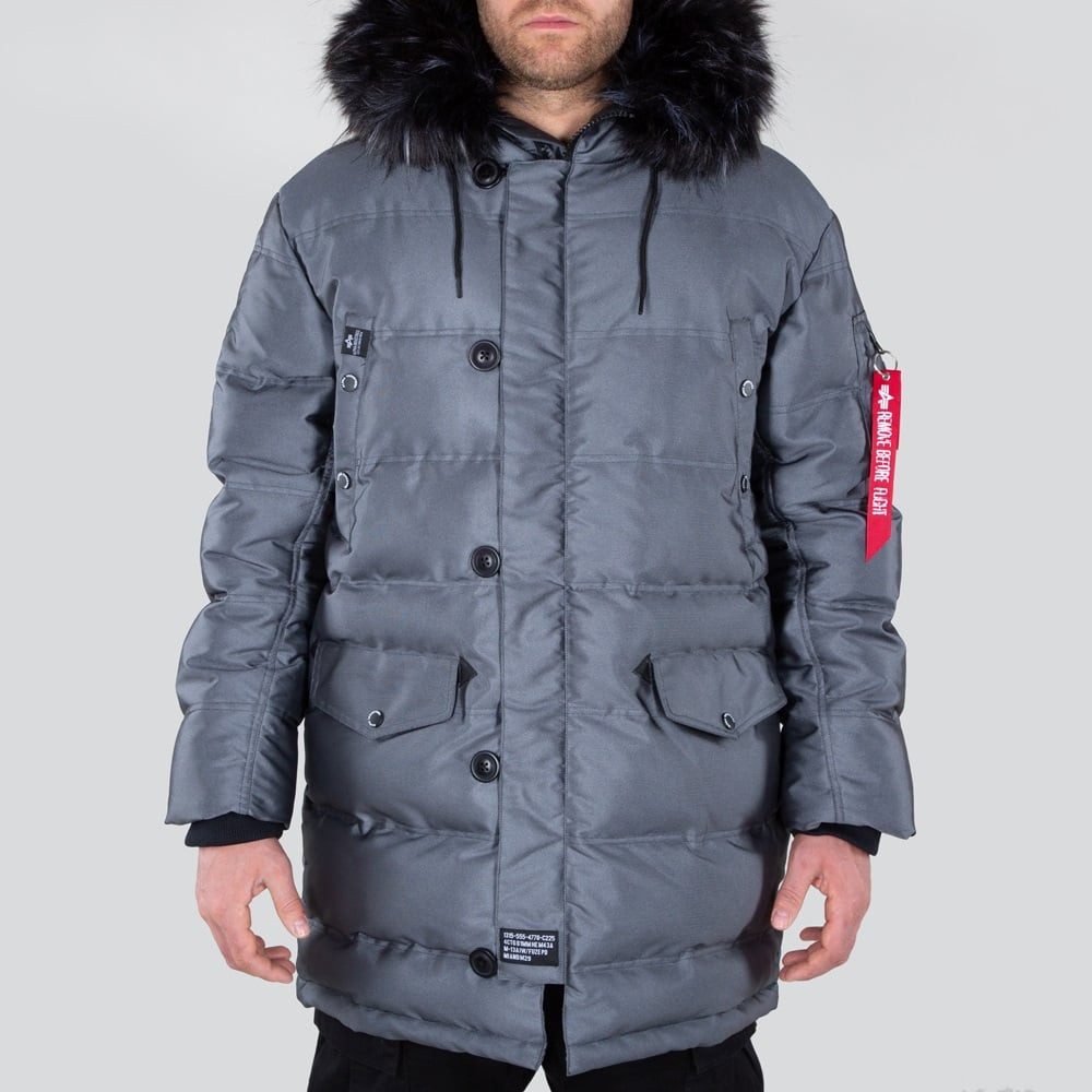 Alpha Industries Winterjacke N3B Puffer FD titaniumgrau Herren günstig online kaufen