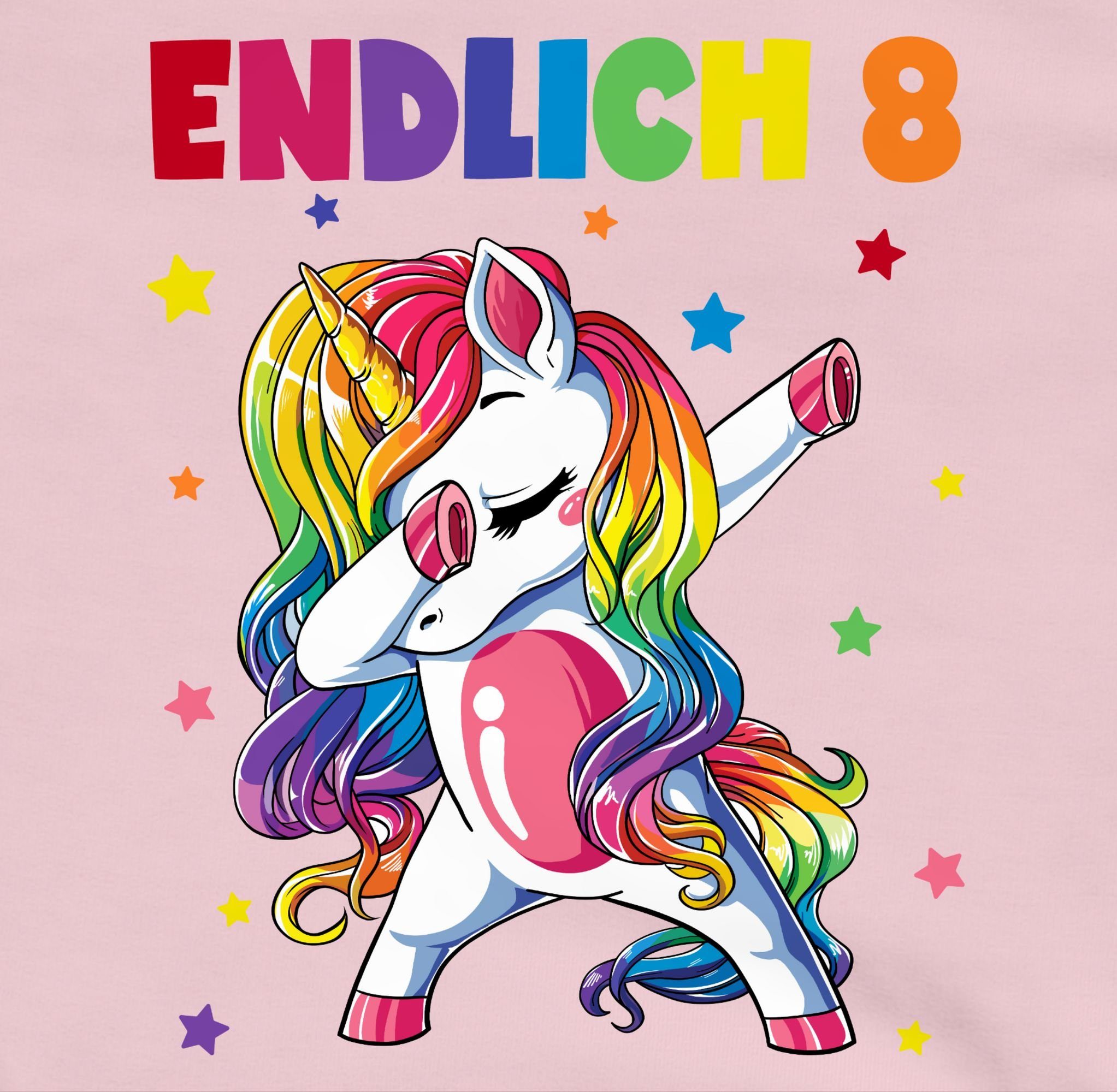 - Shirtracer Dabbing Geburtstag Einhorn Acht 2 Hoodie Hellrosa Jahre 8. Endlich 8 Jahre